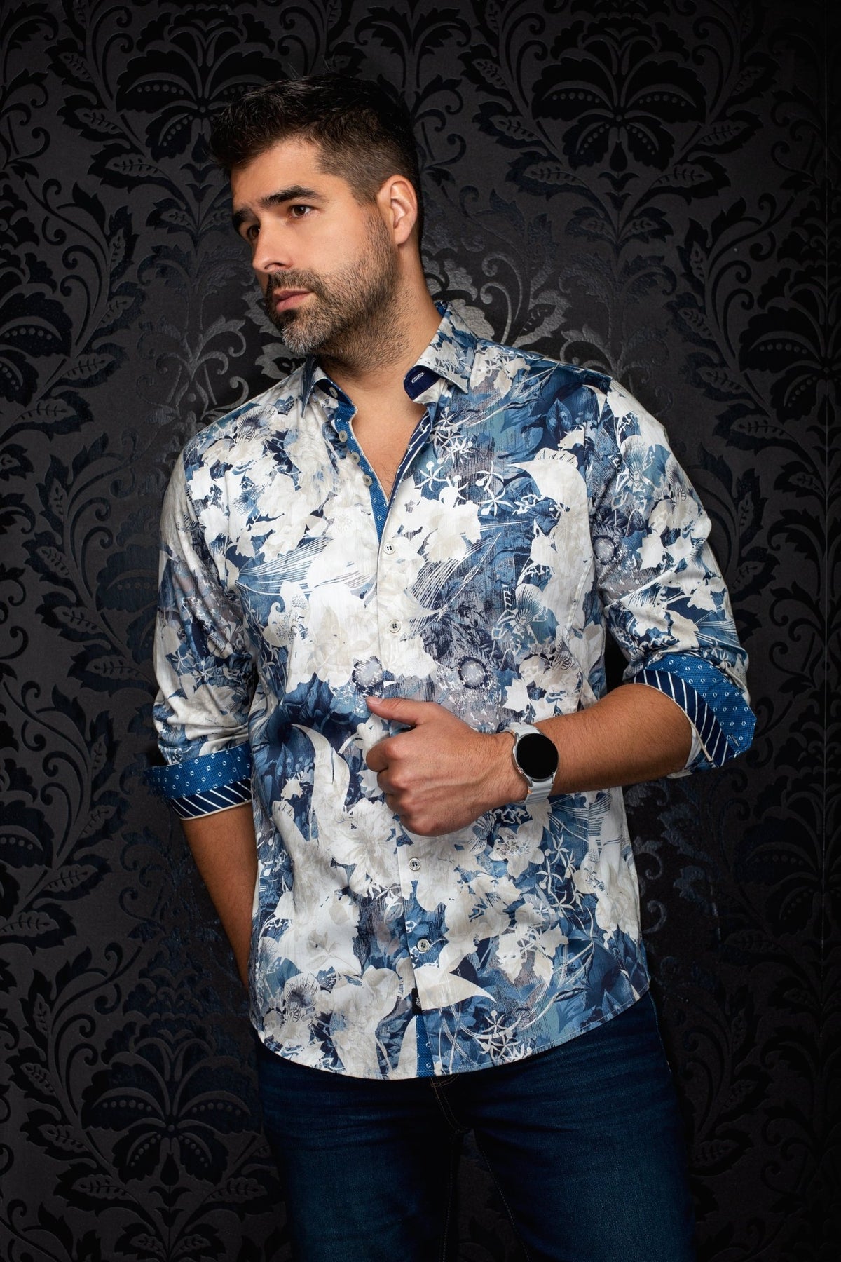 CHEMISE | CHARLTON, Stone - AU NOIR