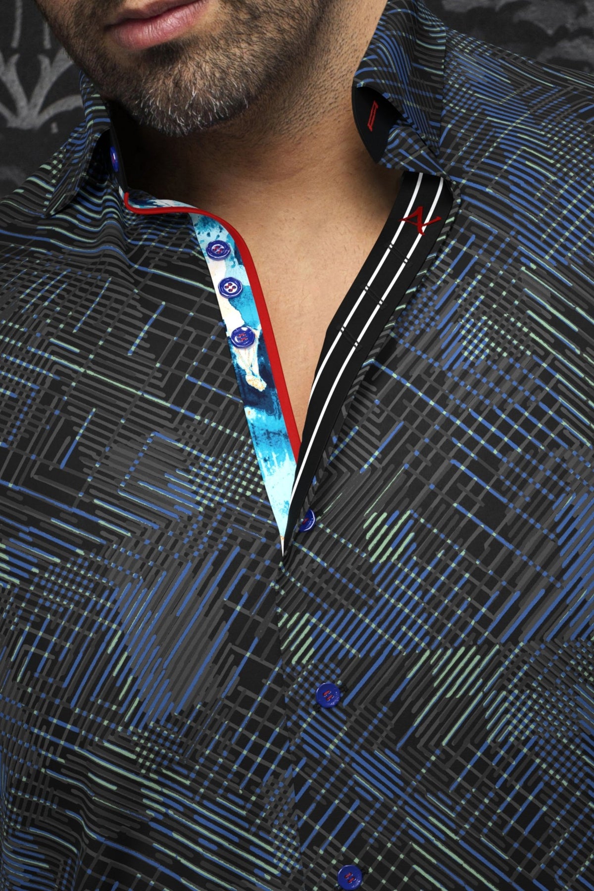Shirt  CLARKE, Black Mint - AU NOIR