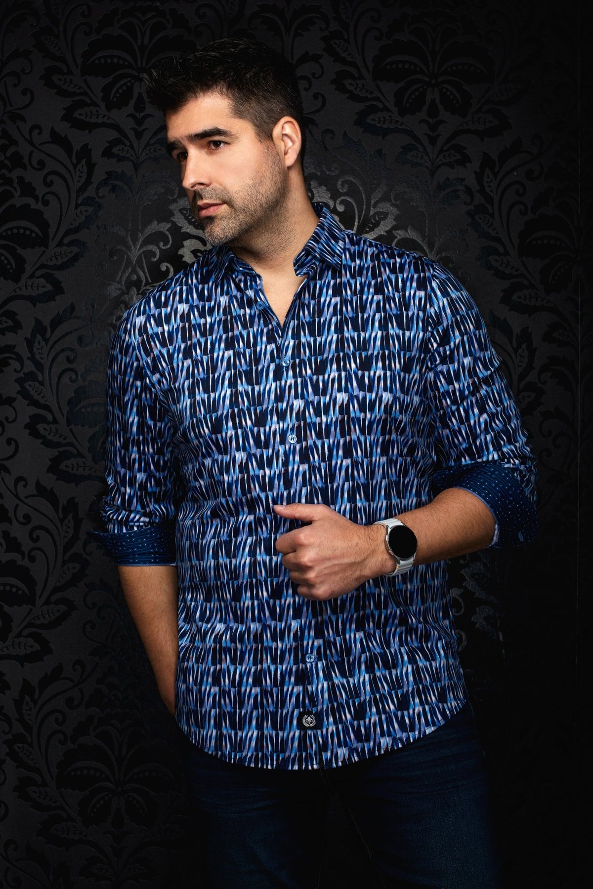 CHEMISE | DARIAN, Navy - AU NOIR