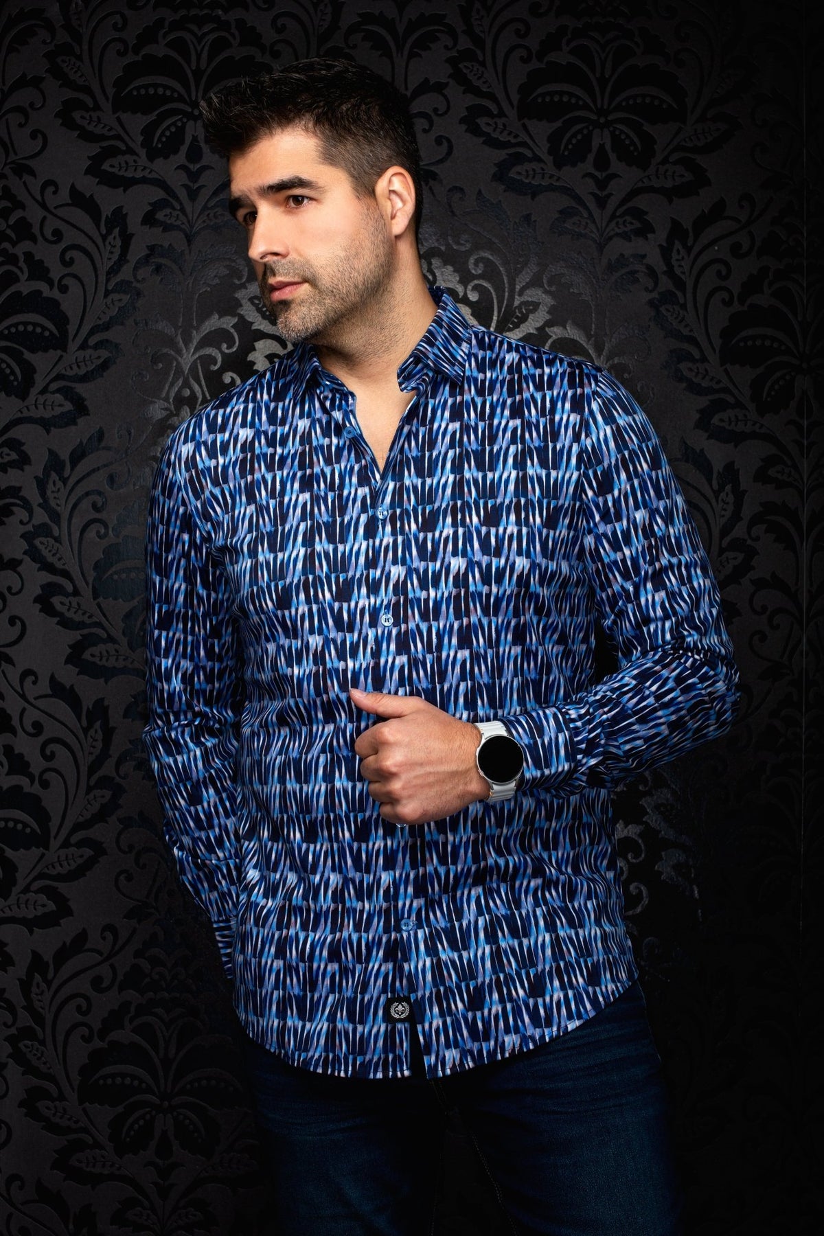 CHEMISE | DARIAN, Navy - AU NOIR
