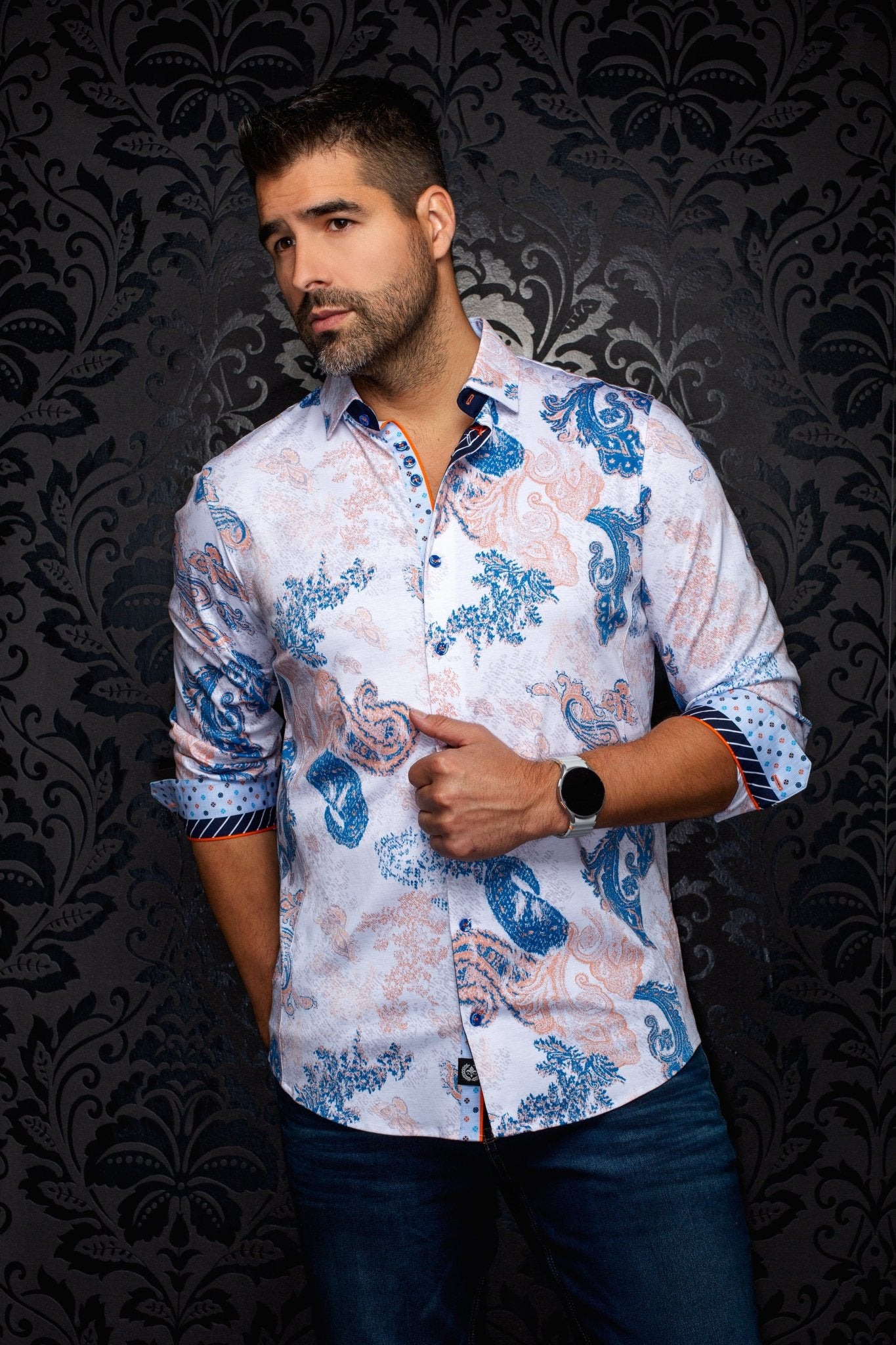 CHEMISE | DAWNSTONE, Orange - AU NOIR