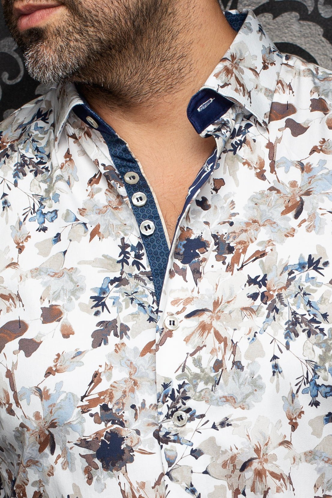 CHEMISE | DONOVAN, White Stone - AU NOIR