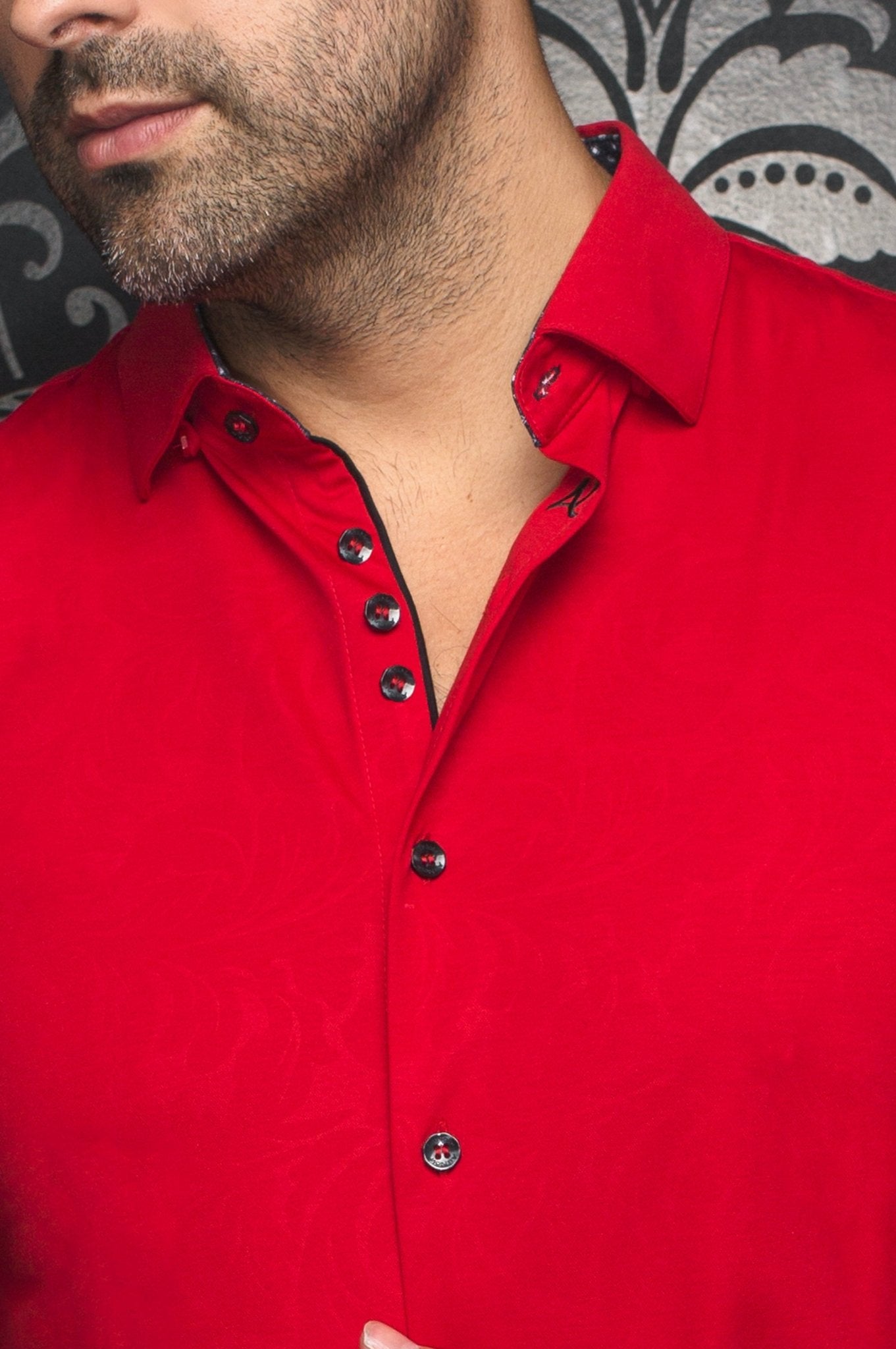 CHEMISE | DUNN, Red - AU NOIR