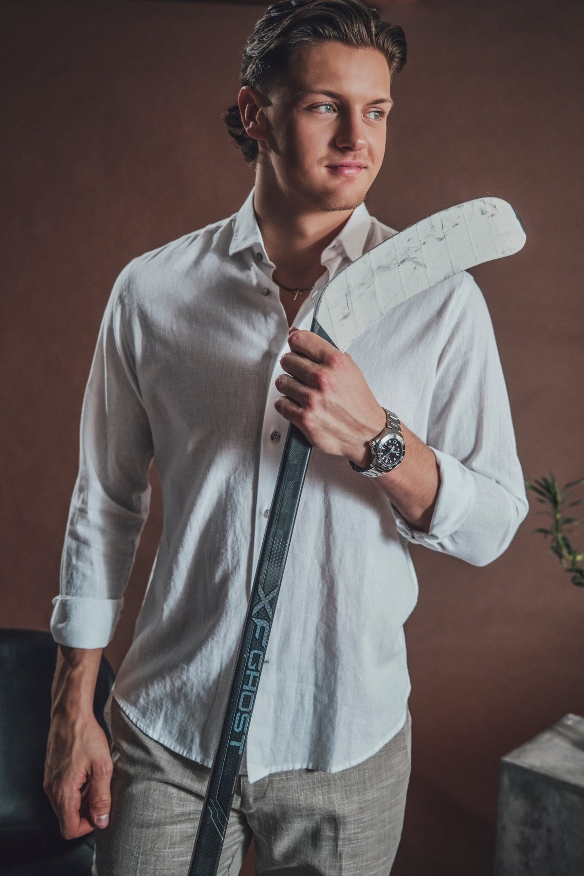 CHEMISE EN LIN | HUMPHREY, White - AU NOIR