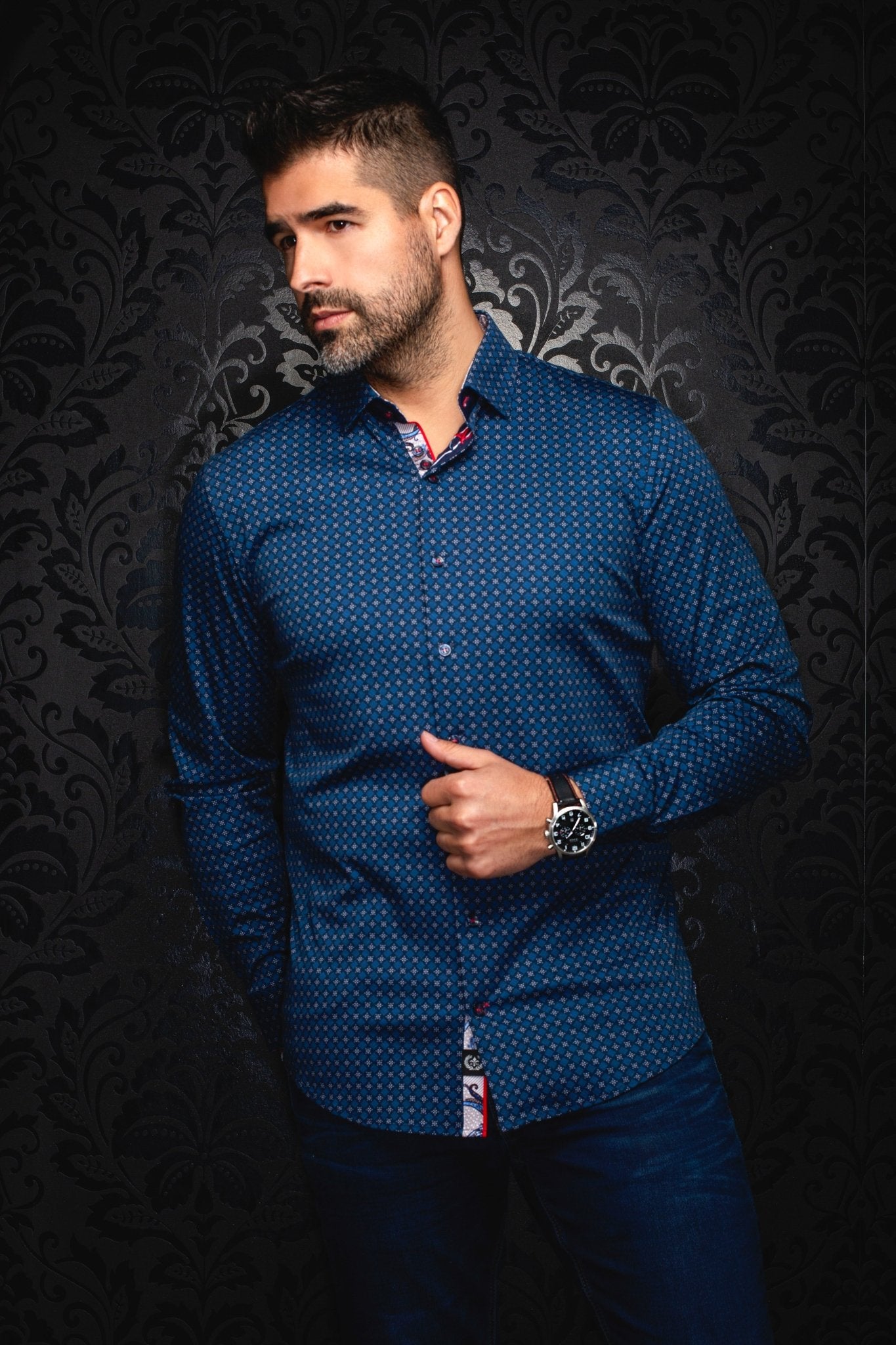 CHEMISE | GENESIS, Navy - AU NOIR