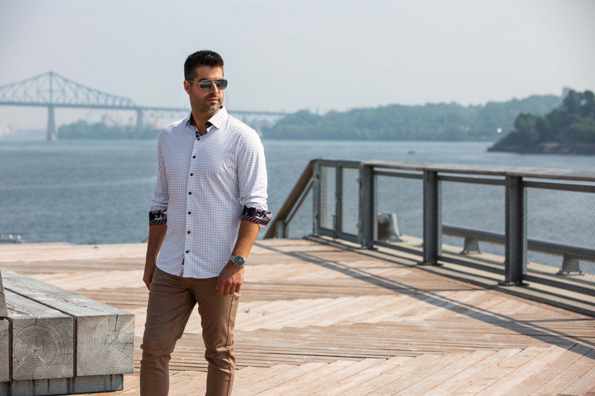 Shirt  GENESIS, White Gold - AU NOIR