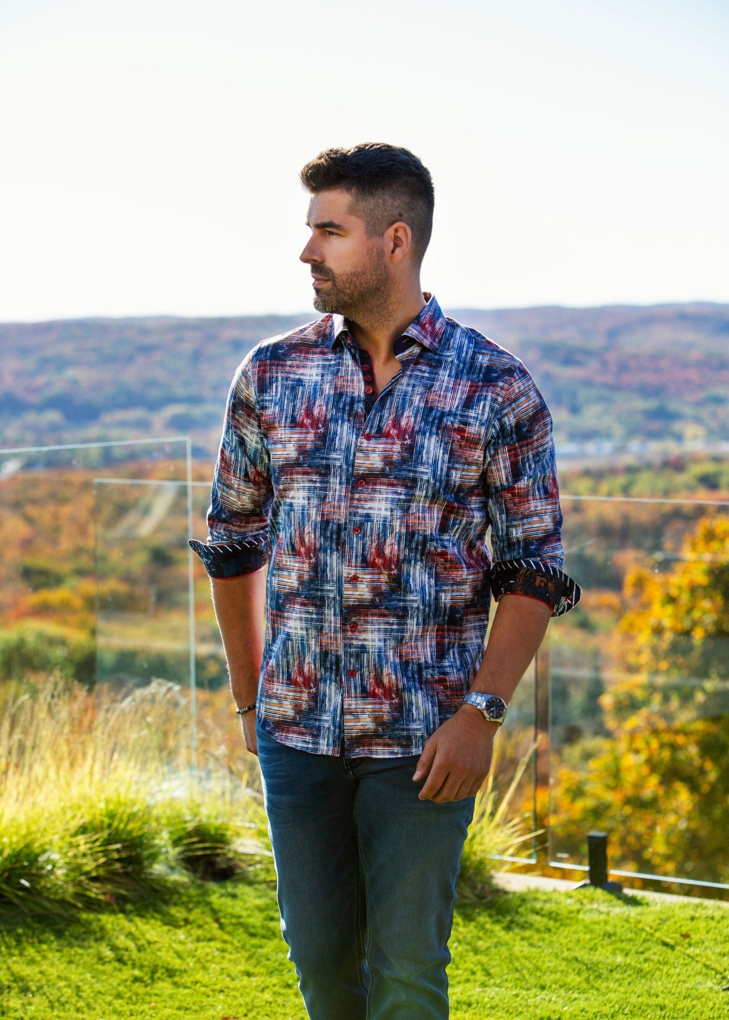 CHEMISE | GRIMLOCK, Navy - AU NOIR