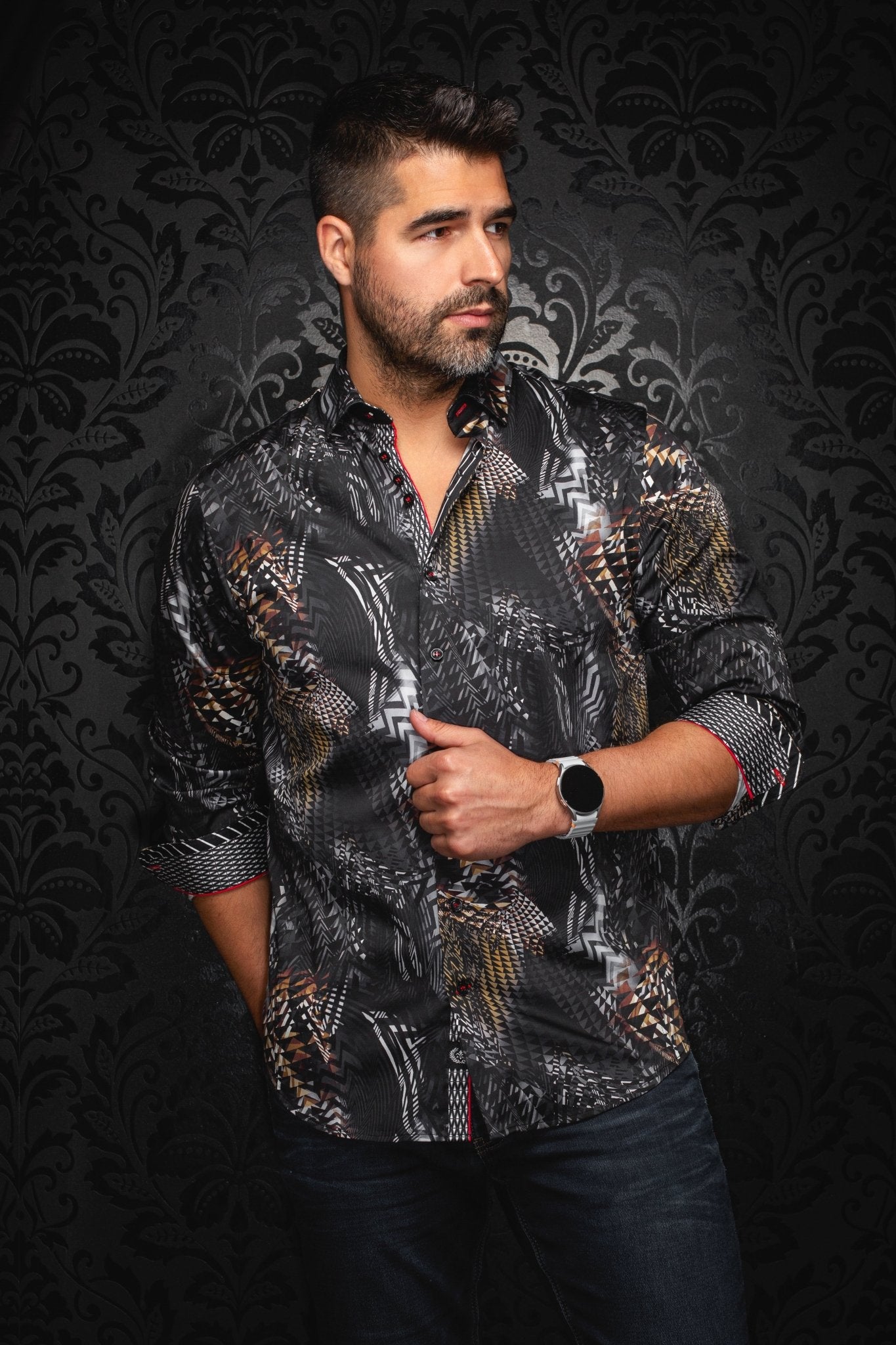 CHEMISE | GROOVE, Black Gold - AU NOIR