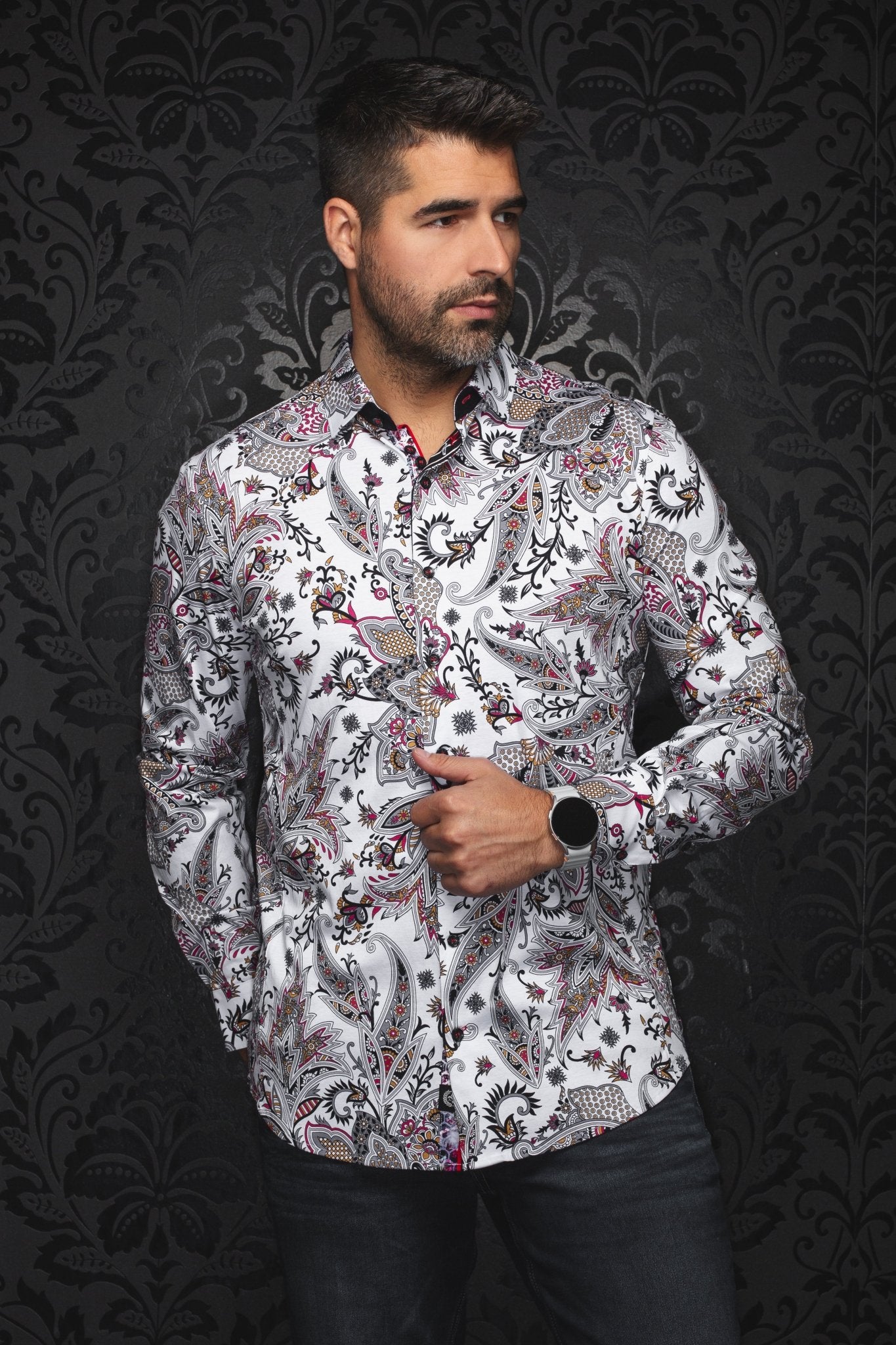 CHEMISE | HAINAN, White Multi - AU NOIR
