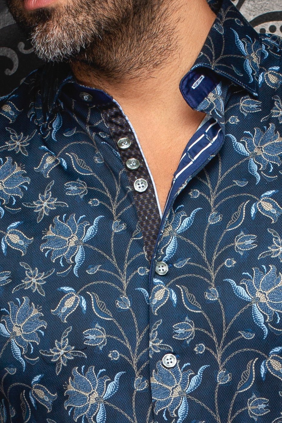 CHEMISE | HARRINGTON, Navy - AU NOIR