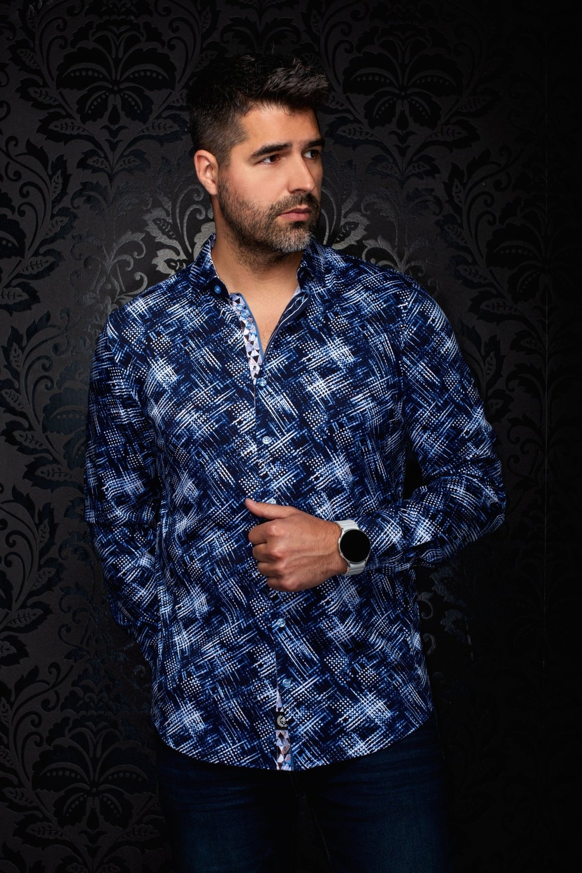 CHEMISE | IGNIS, Navy - AU NOIR