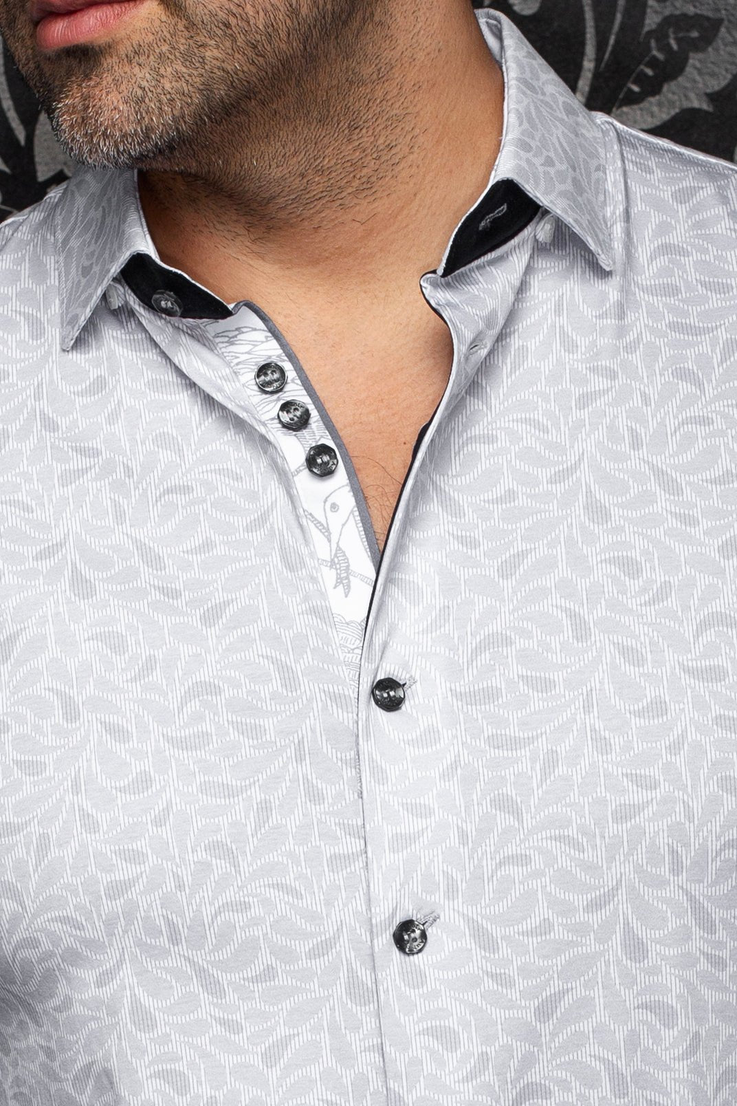 CHEMISE | ISARO, Grey - AU NOIR