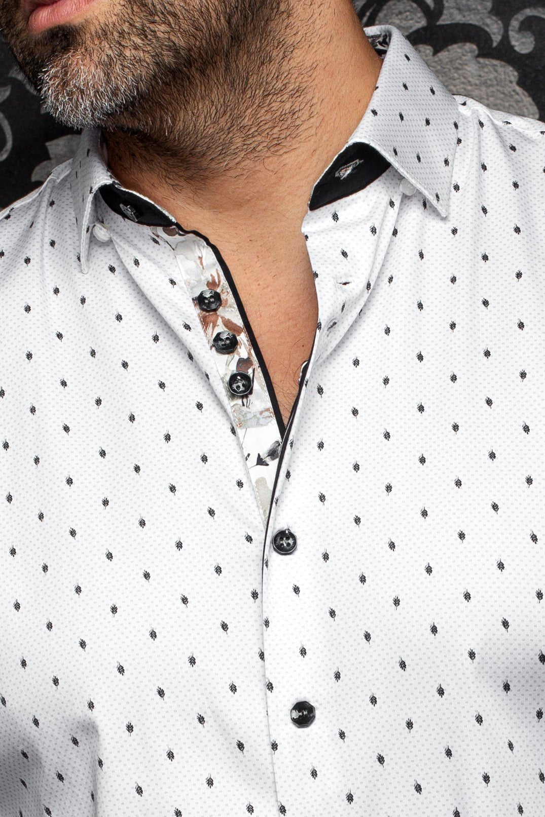 CHEMISE | JAMERSON, White Black - AU NOIR