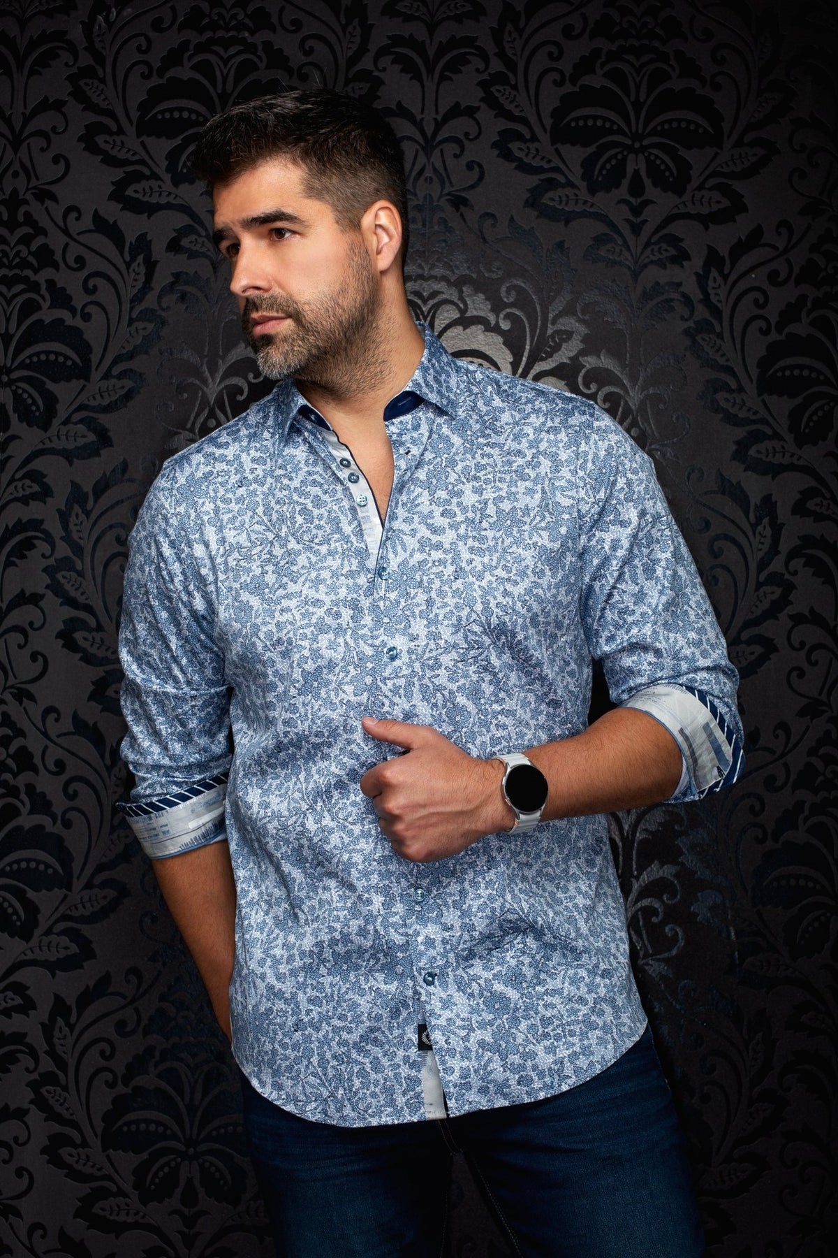 CHEMISE | JARRICK, Blue - AU NOIR