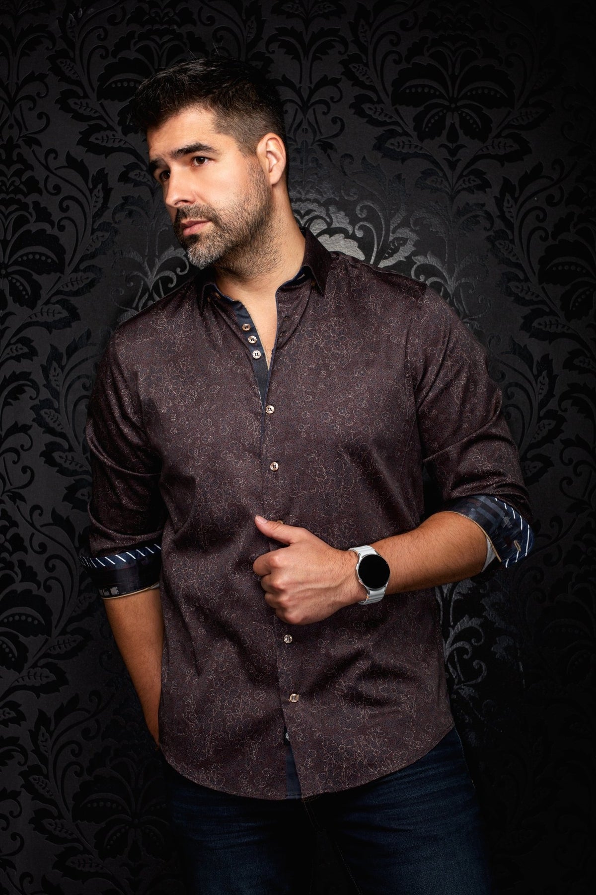 CHEMISE | JARRICK, Tobacco - AU NOIR