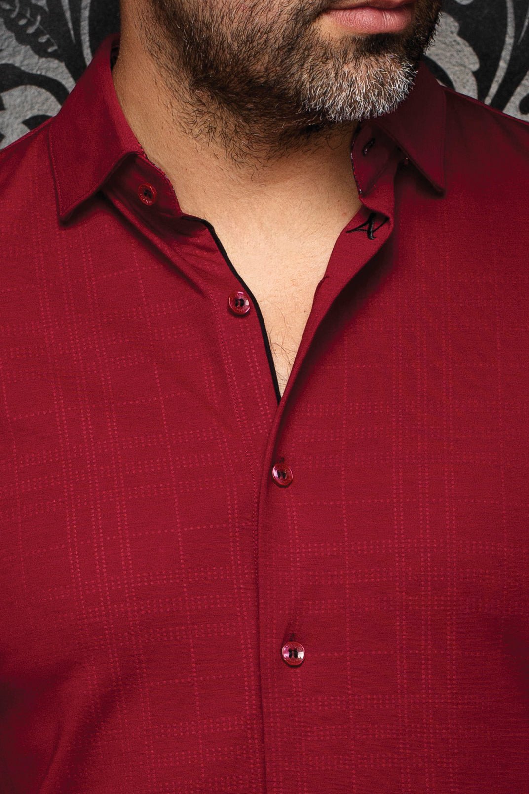 CHEMISE | KAELAN, Burgundy - AU NOIR