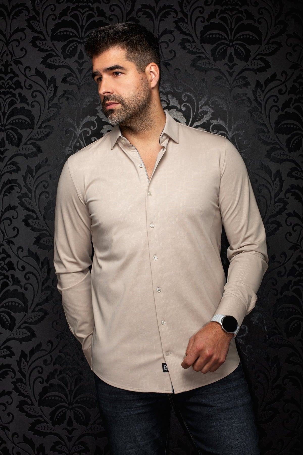 CHEMISE | KAELAN, Stone - AU NOIR