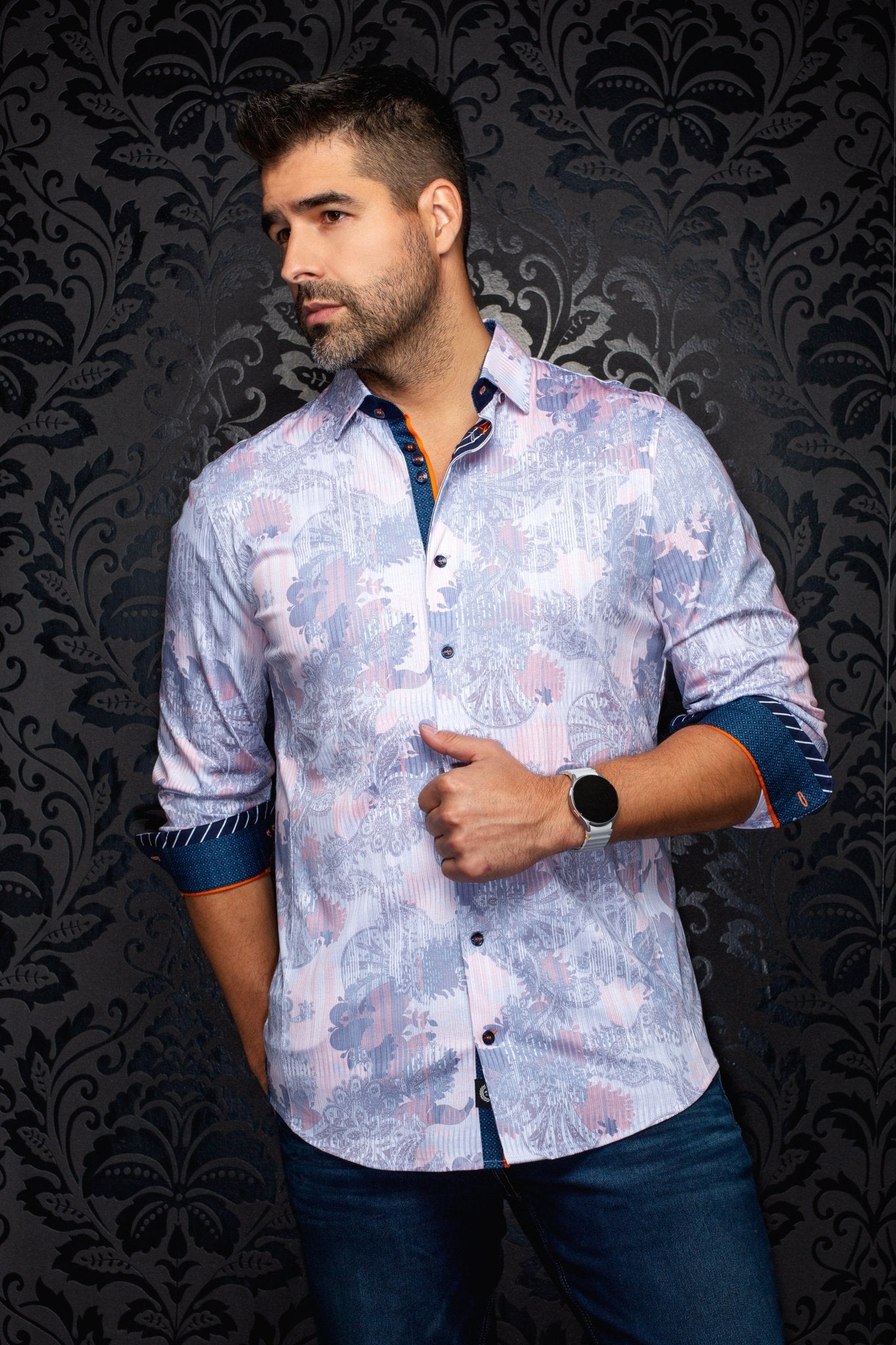 CHEMISE | KALIMANTAN, White Peach - AU NOIR