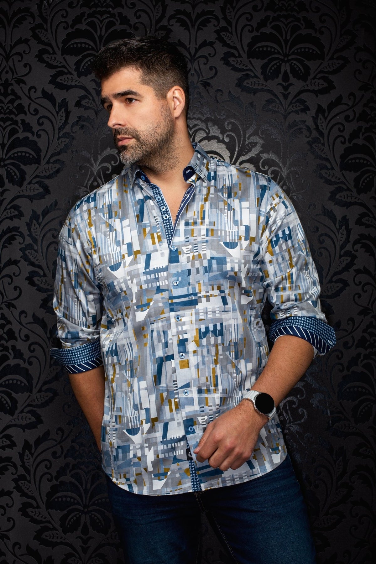 CHEMISE | KENDRICK, Blue - AU NOIR