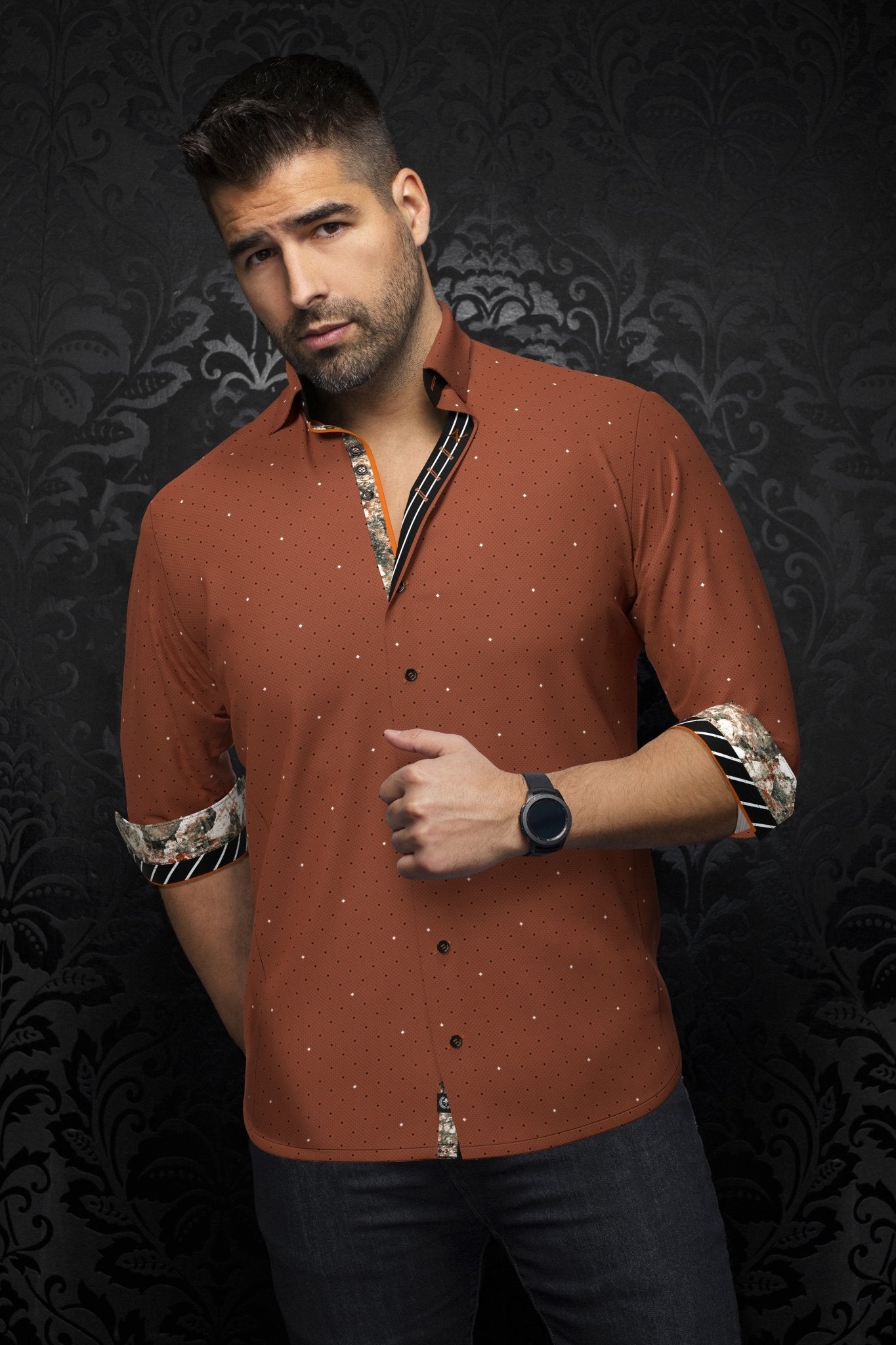 CHEMISE | LANZANI, Rust - AU NOIR