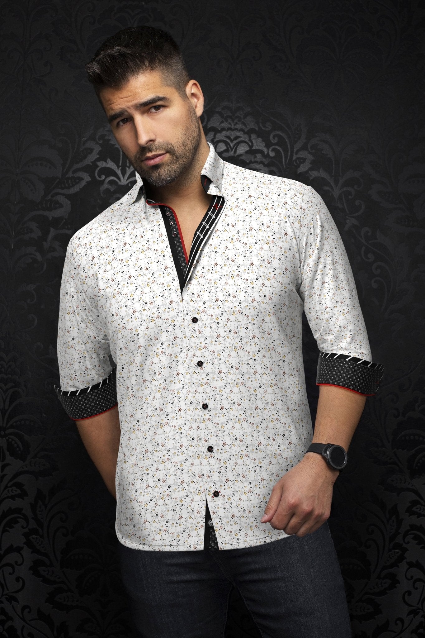 CHEMISE | MCBRYDE, White Gold - AU NOIR