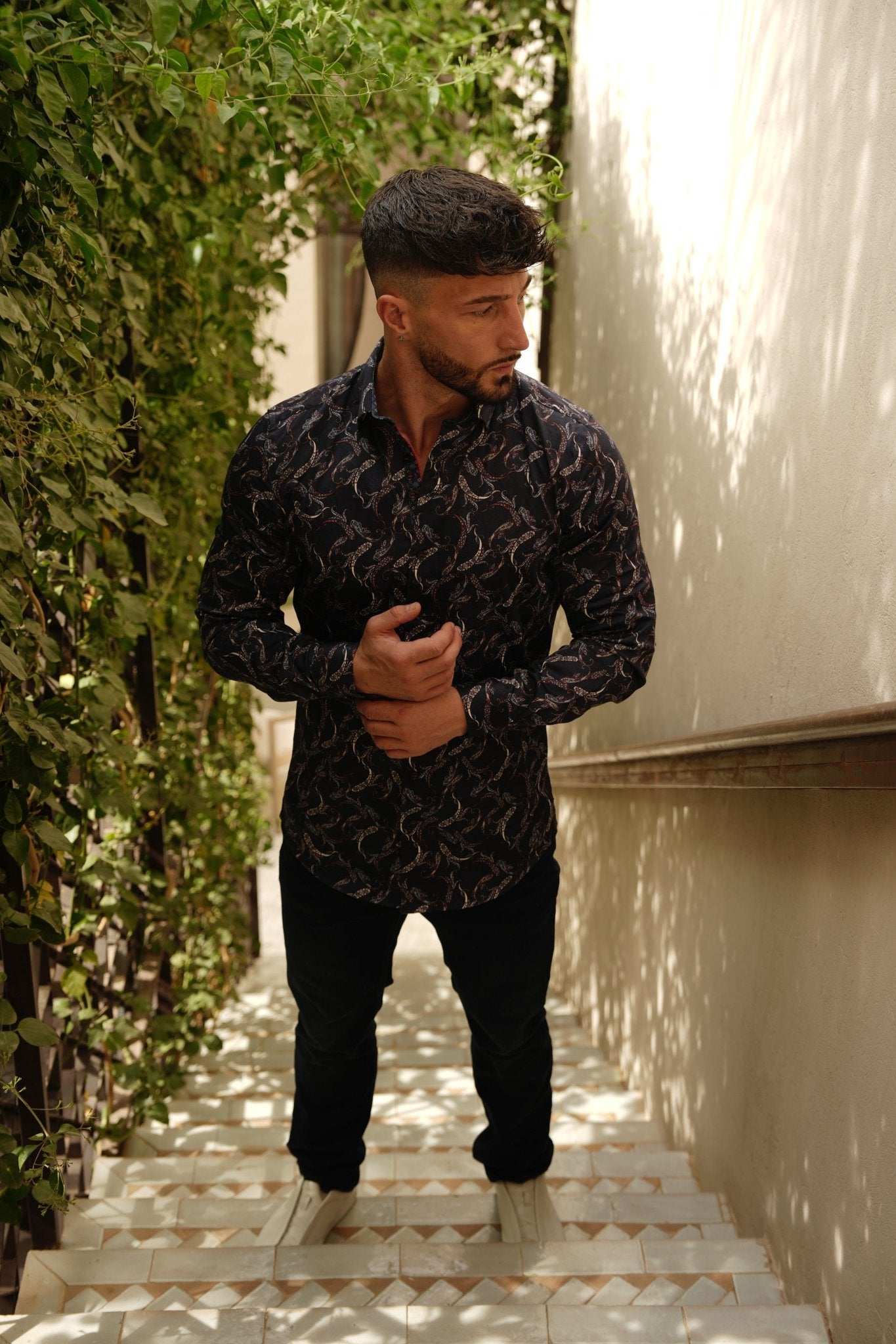 CHEMISE | MIRAGE, Navy - AU NOIR