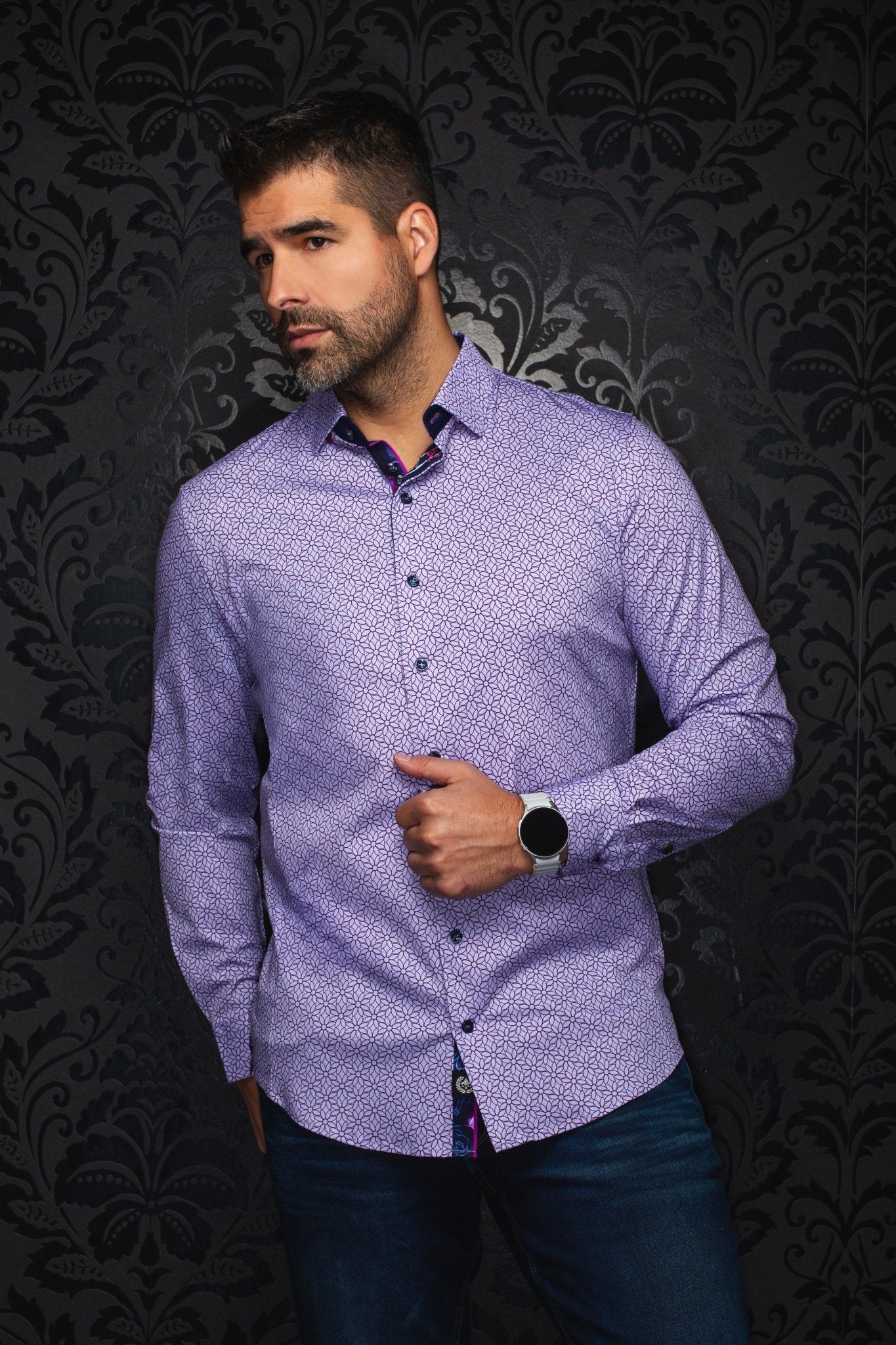 CHEMISE | NELUMBO, Lilac - AU NOIR