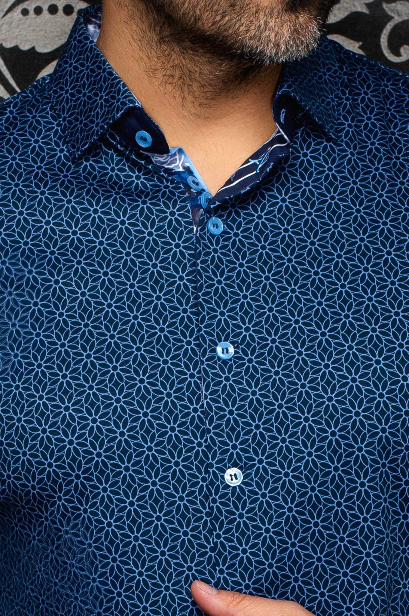 CHEMISE | NELUMBO, Navy - AU NOIR
