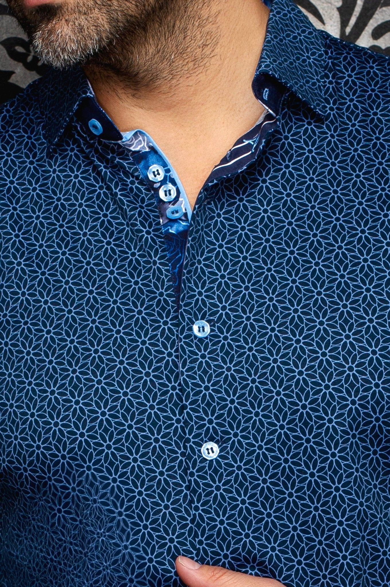 CHEMISE | NELUMBO, Navy - AU NOIR