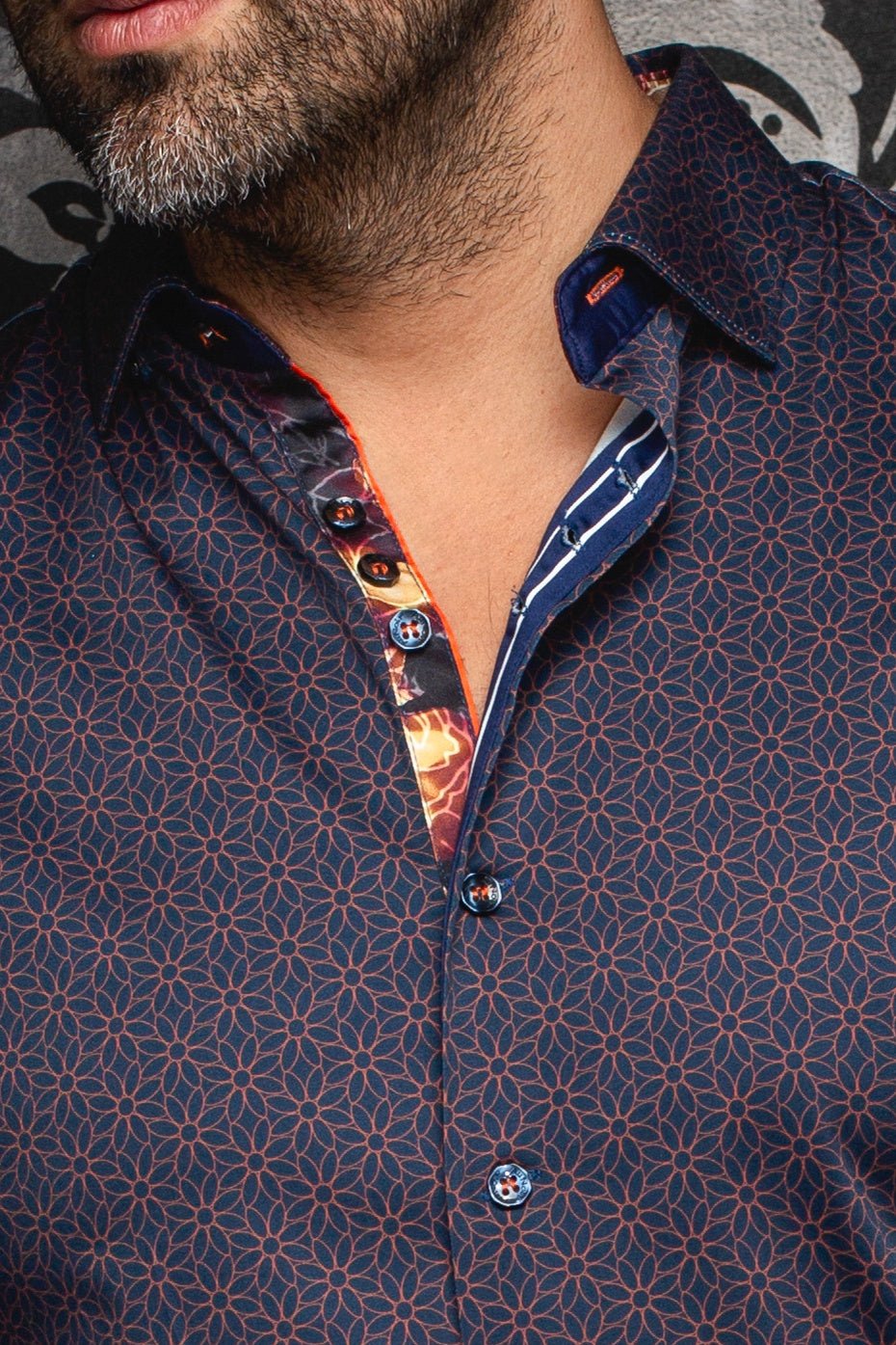 CHEMISE | NELUMBO, Navy Rust - AU NOIR