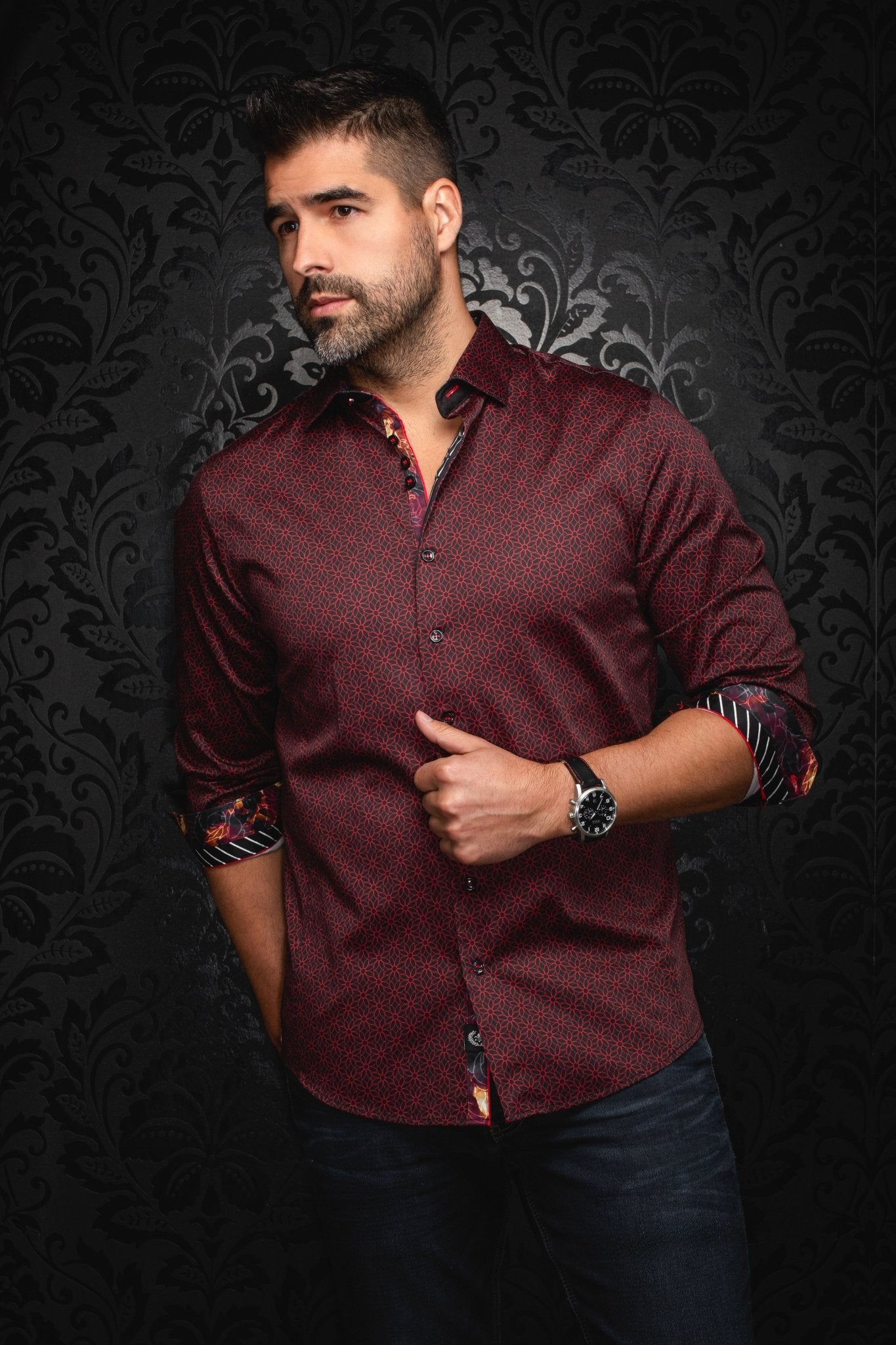 Camisa | NELUMBO, Rojo - AU NOIR