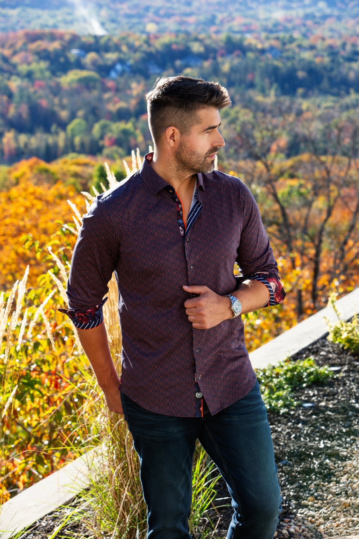 Camisa | NELUMBO, Rojo - AU NOIR