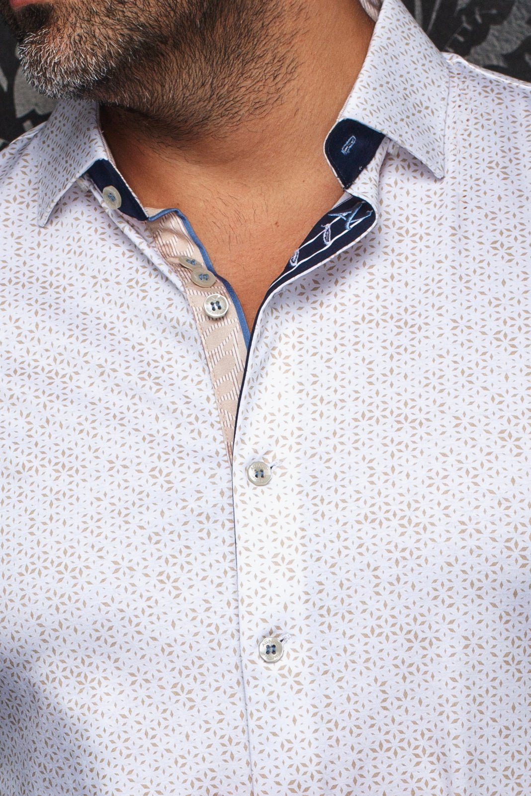 CHEMISE | NOVA, White Beige - AU NOIR