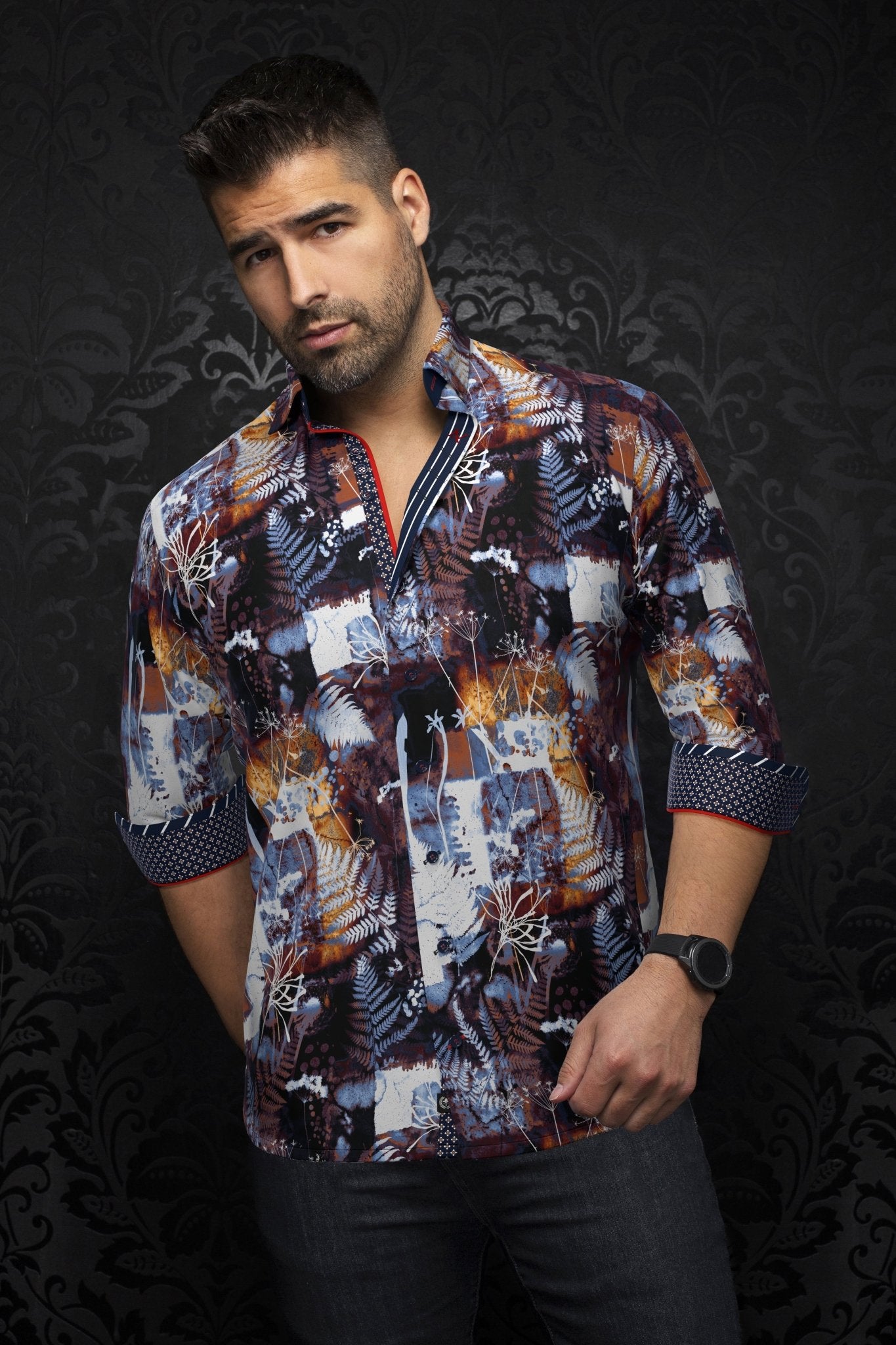 CHEMISE | OLSON, Tobacco - AU NOIR