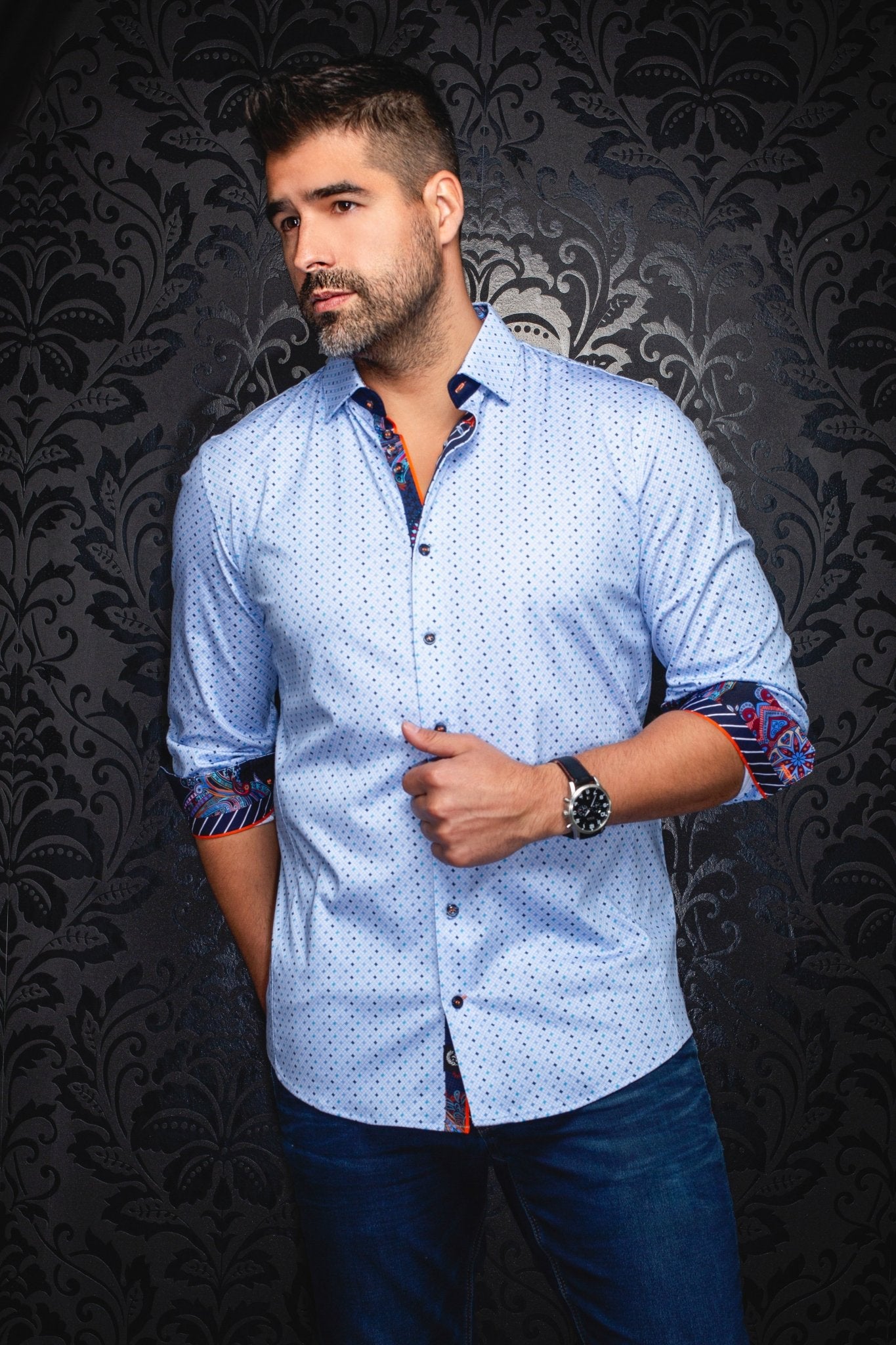 CHEMISE | OPTIMUS, Light Blue - AU NOIR