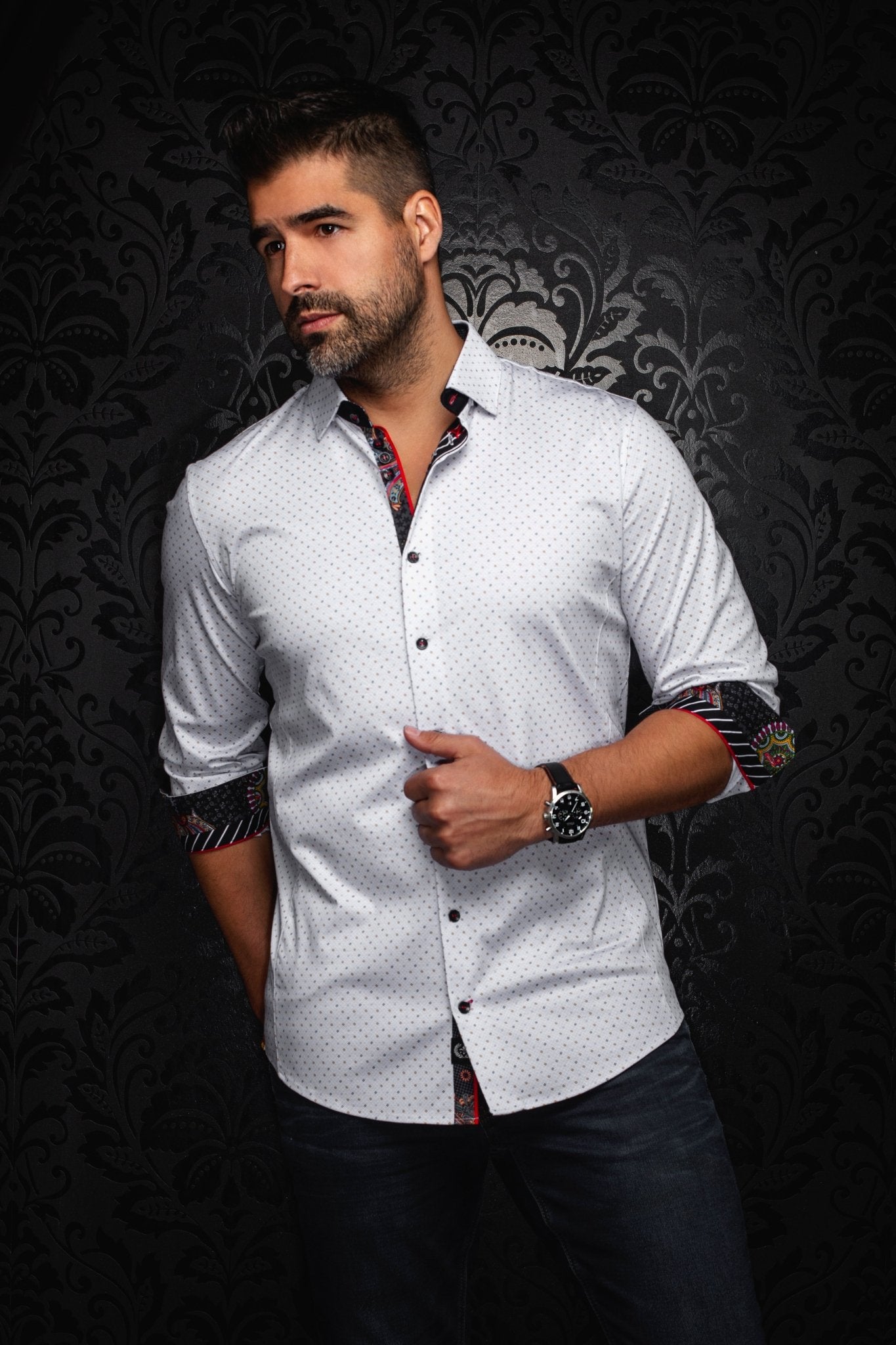 CHEMISE | OPTIMUS, White Gold - AU NOIR