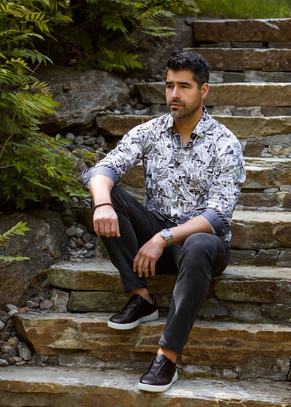 CHEMISE | OSAKA, White Khaki - AU NOIR