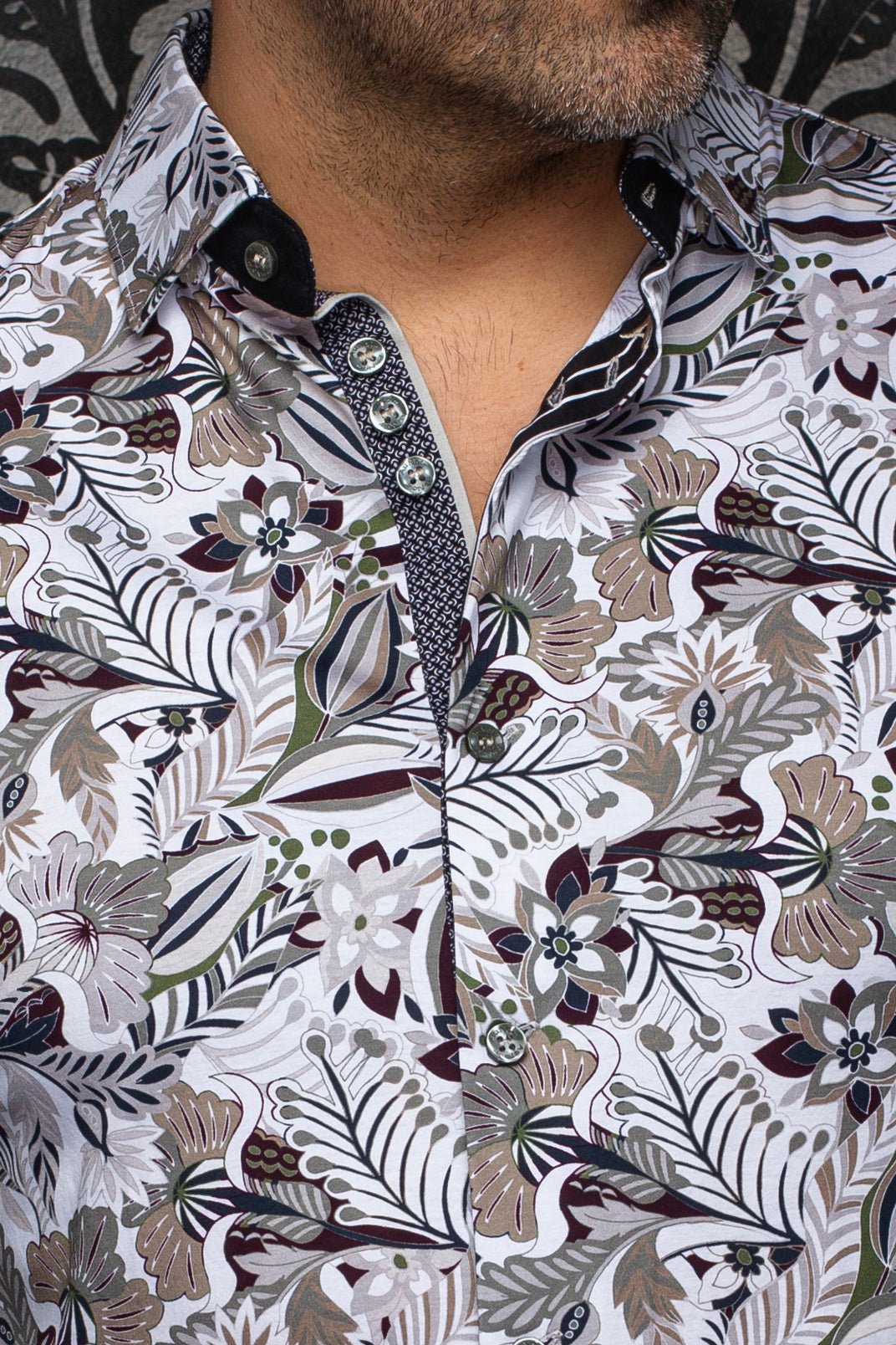CHEMISE | OSAKA, White Khaki - AU NOIR