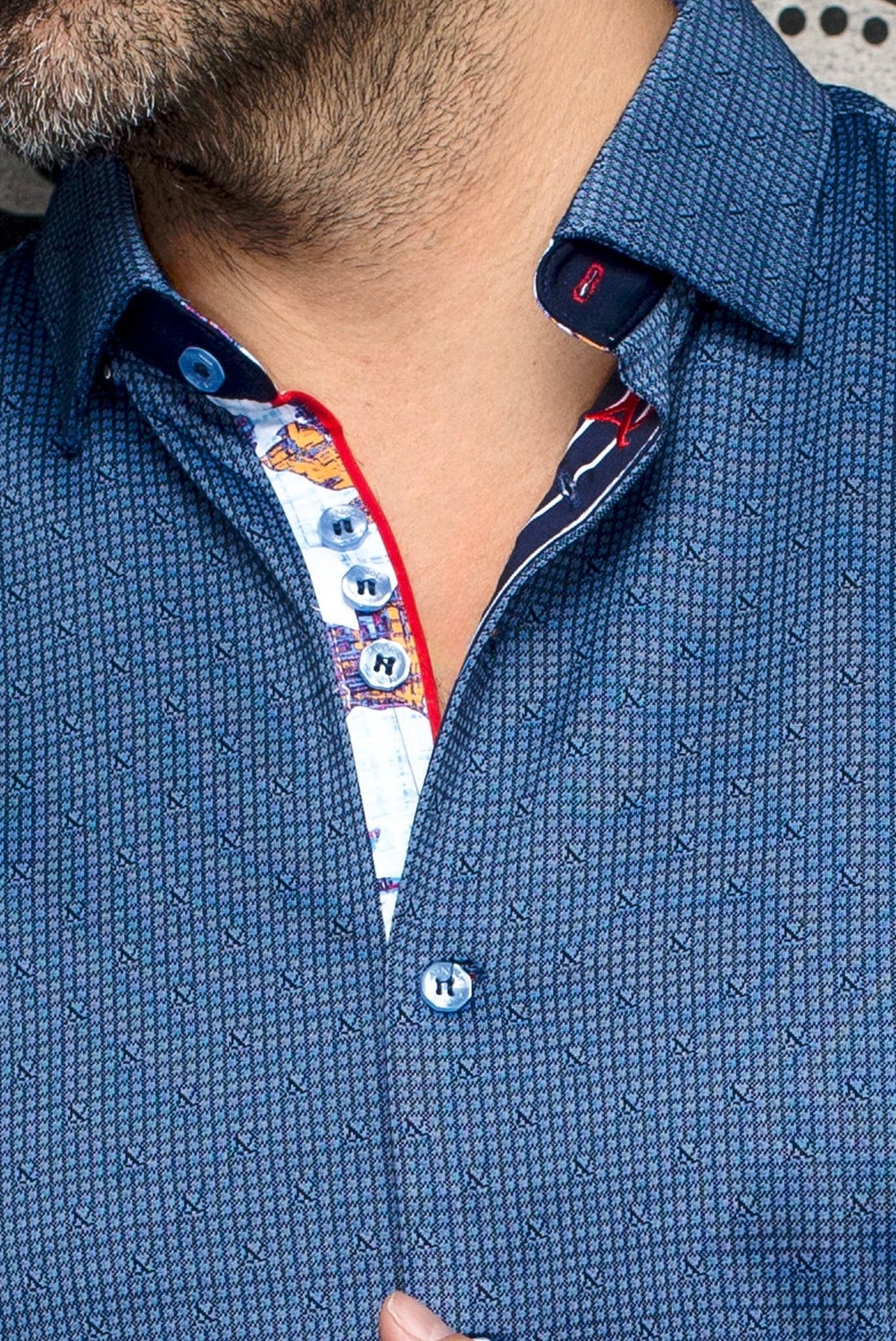 Shirt  PALMA, Navy - AU NOIR