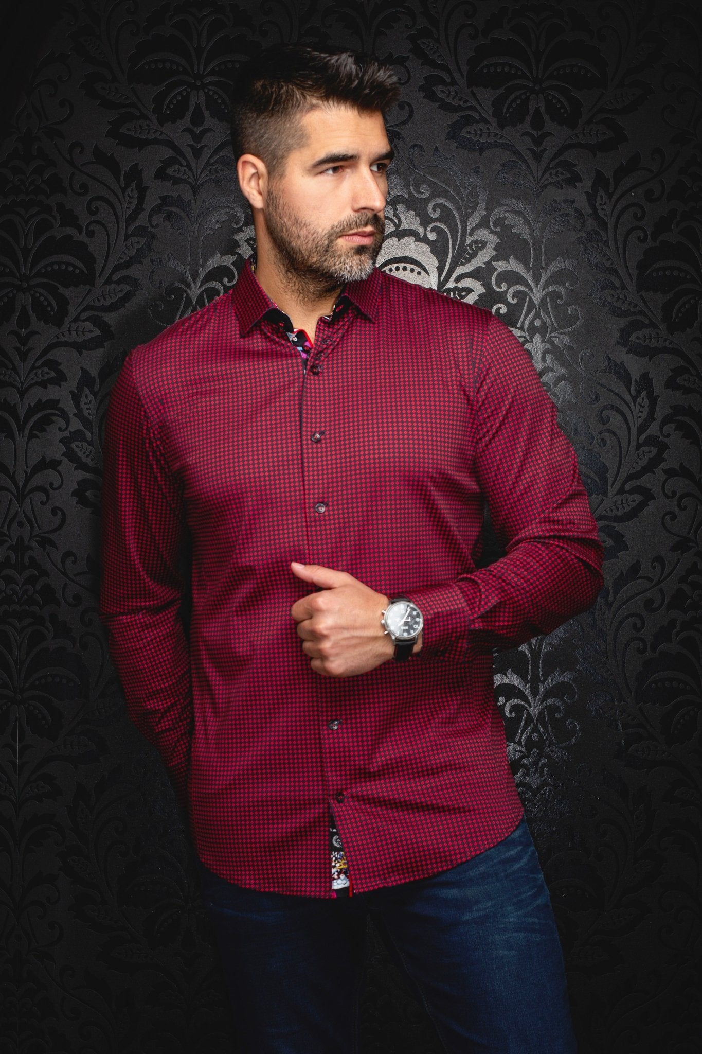 CHEMISE | POLGAR, Red - AU NOIR