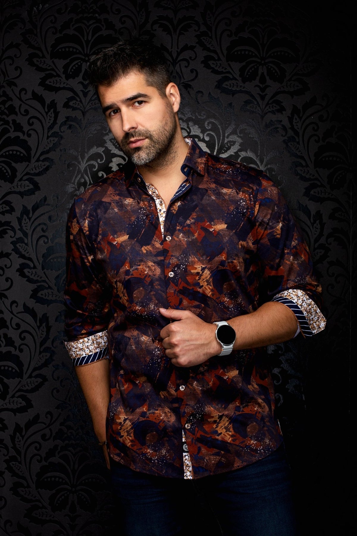 CHEMISE | POLLARO, Navy - AU NOIR