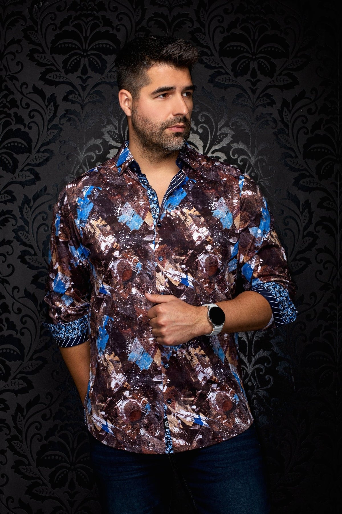 CHEMISE | POLLARO, Taupe - AU NOIR