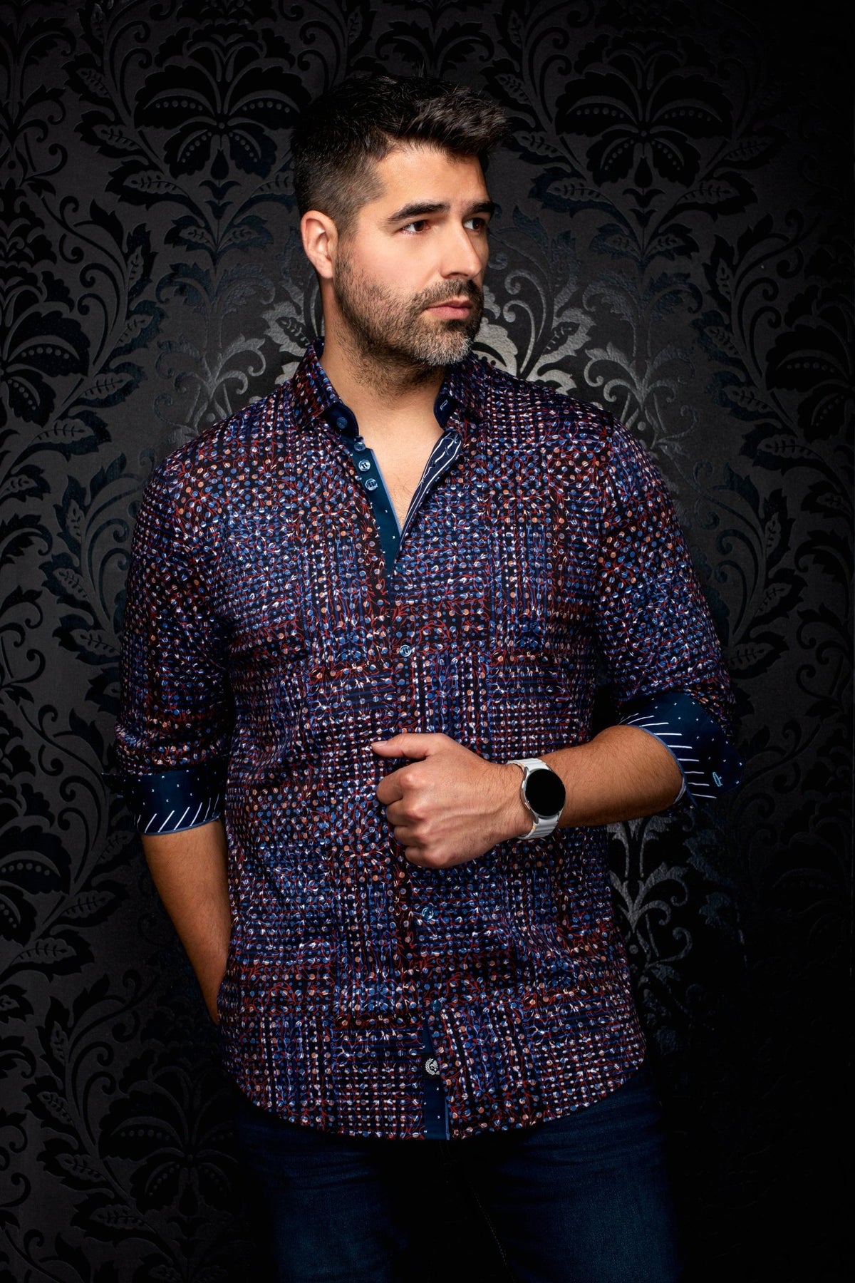 CHEMISE | PRAGUE, Navy - AU NOIR
