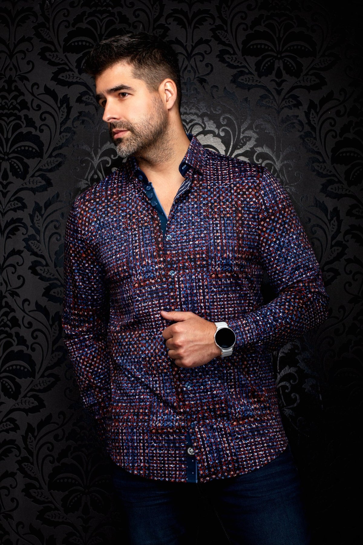 CHEMISE | PRAGUE, Navy - AU NOIR