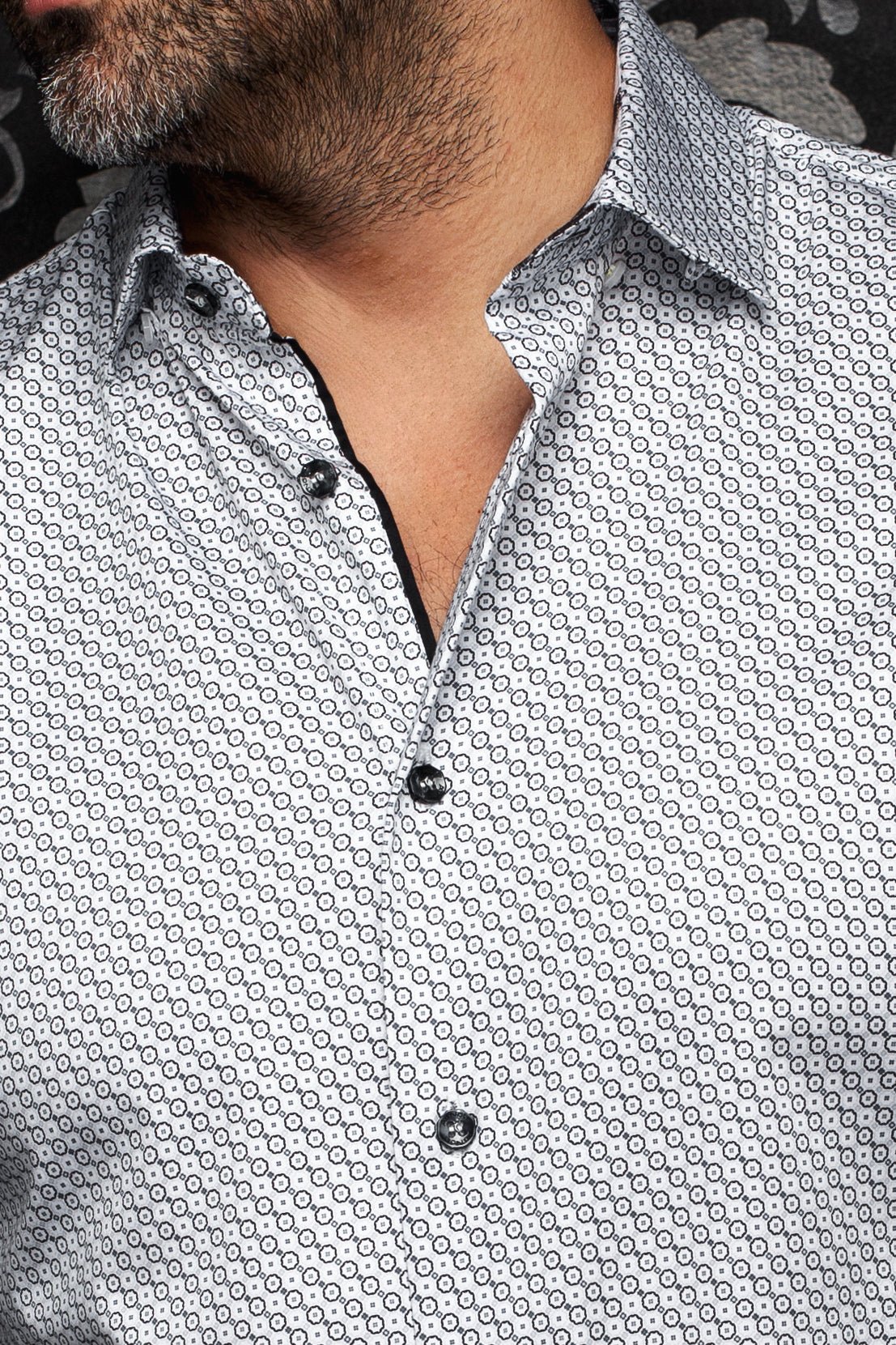 CHEMISE | ROBROY, White Black - AU NOIR