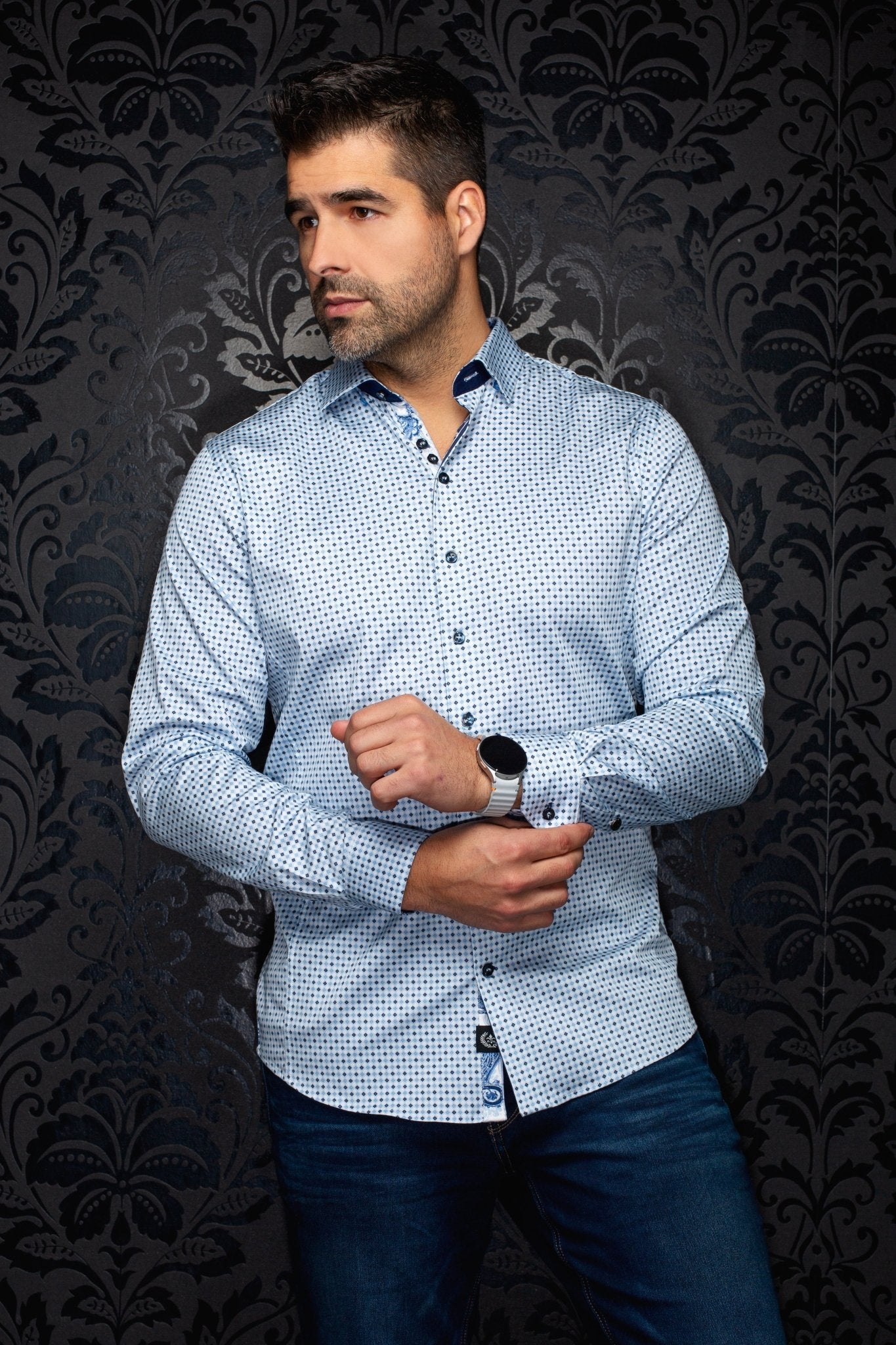 CHEMISE | SABAH, Blue - AU NOIR