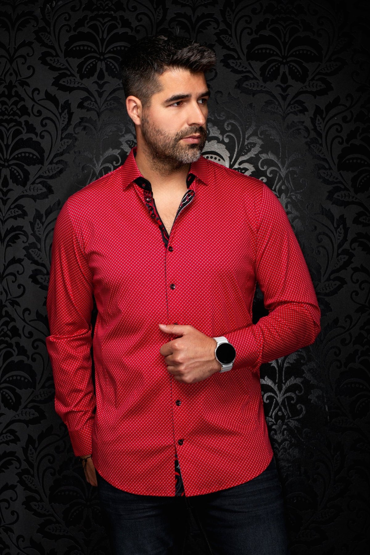 CHEMISE | SANLUCA, Red - AU NOIR