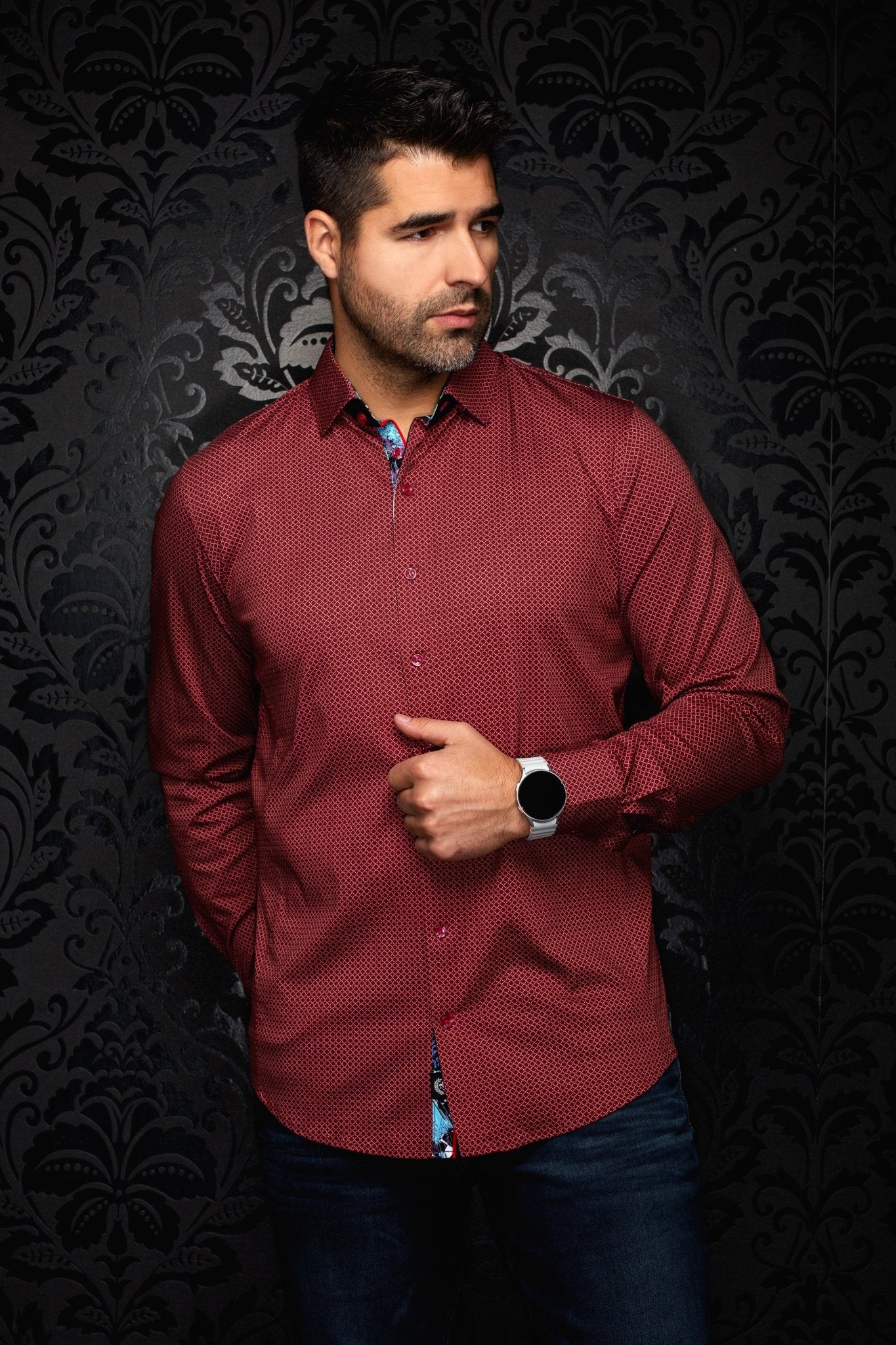 CHEMISE | SUNDANCE, Burgundy - AU NOIR