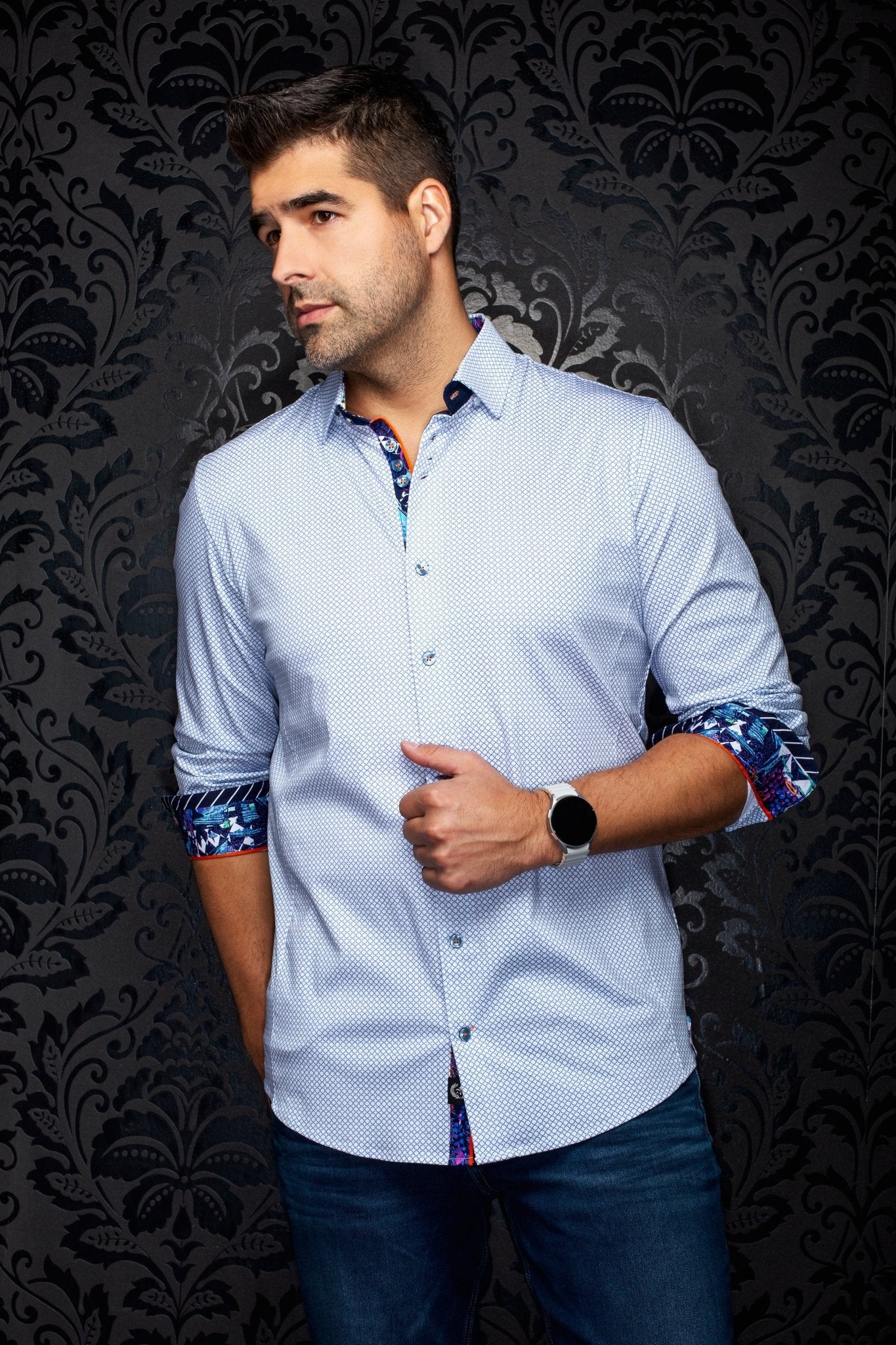 CHEMISE | SUNDANCE, White Denim - AU NOIR