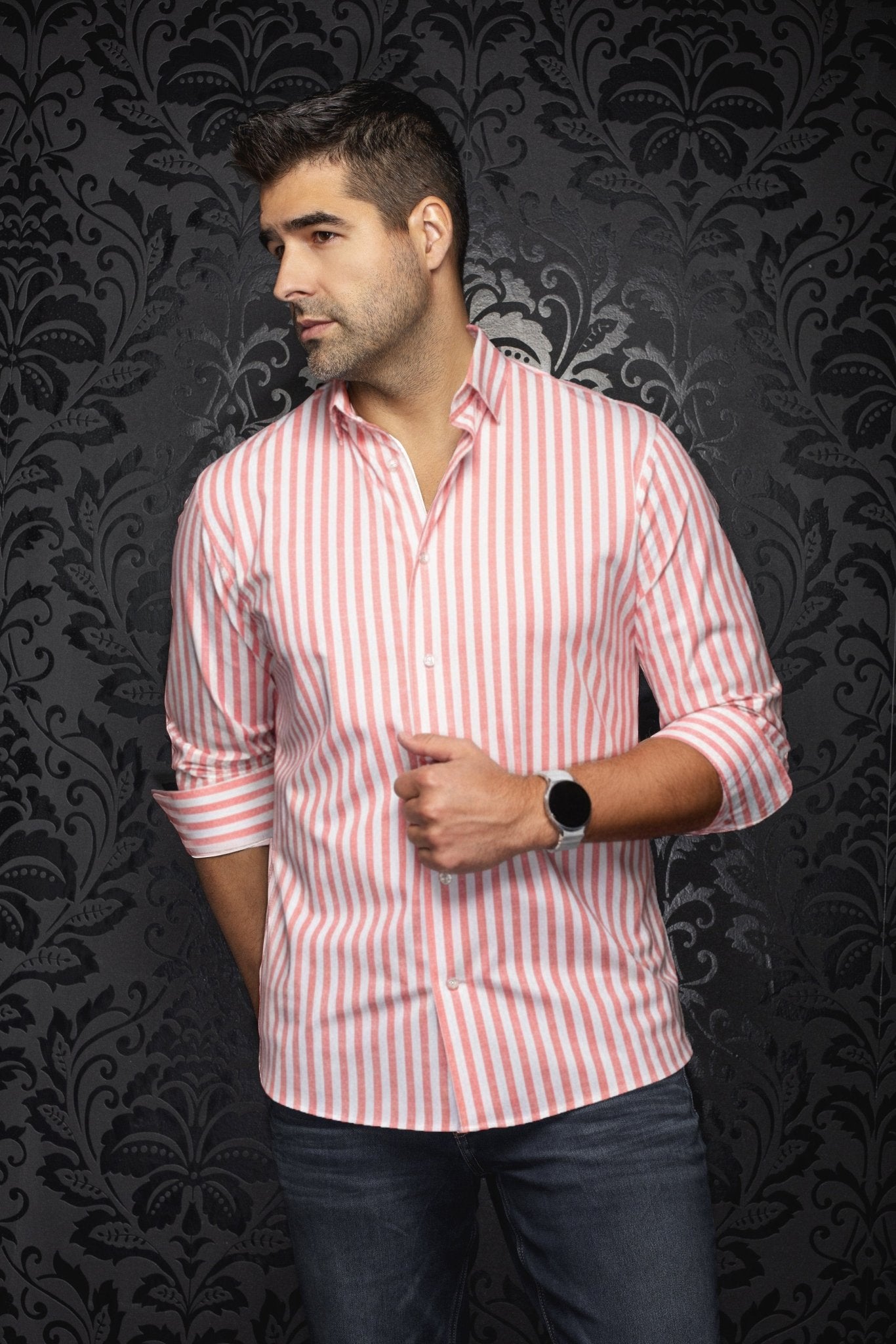 CHEMISE | TELLY, Coral - AU NOIR